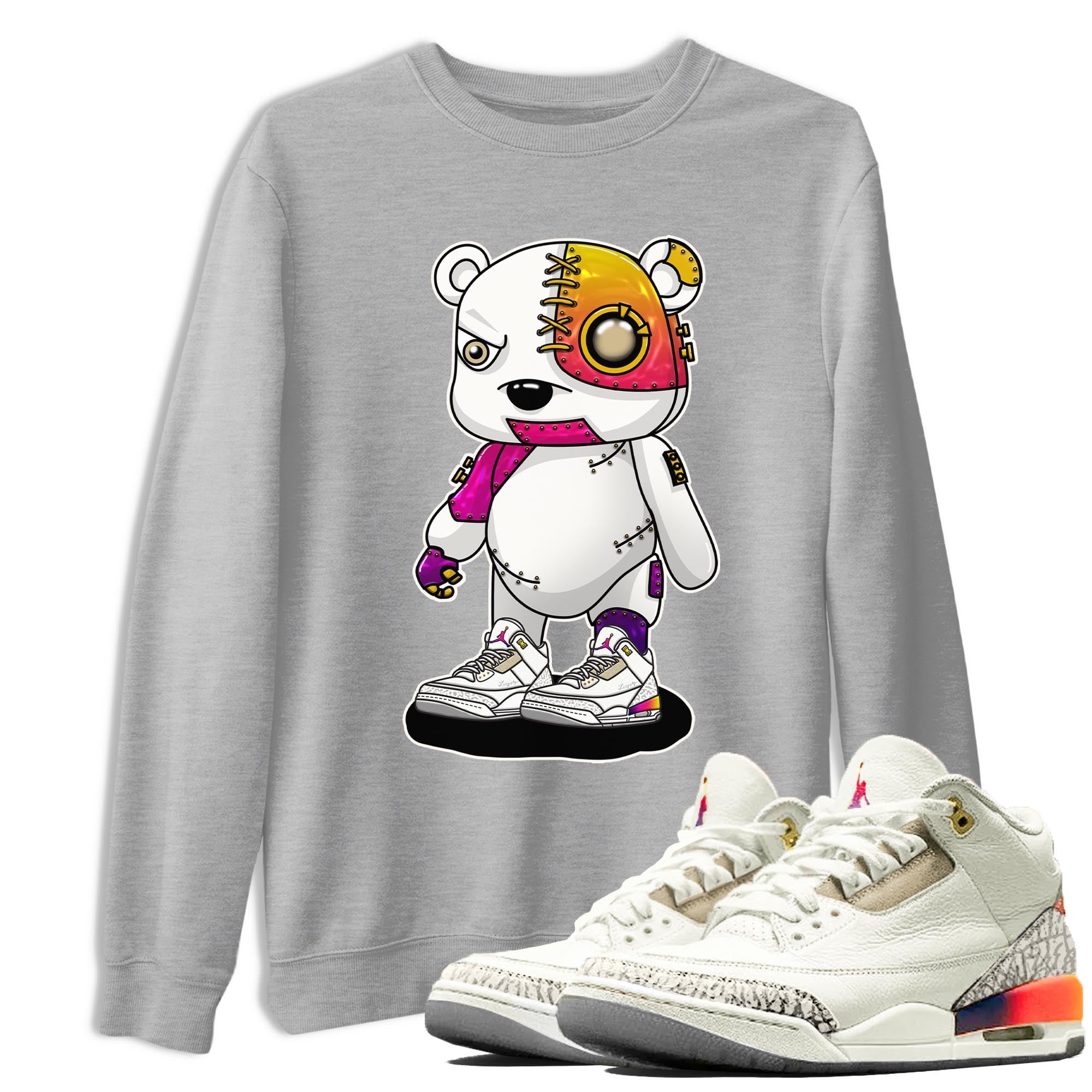 Cyborg Bear snkmatch Tee - Air Jordan 3 J Balvin