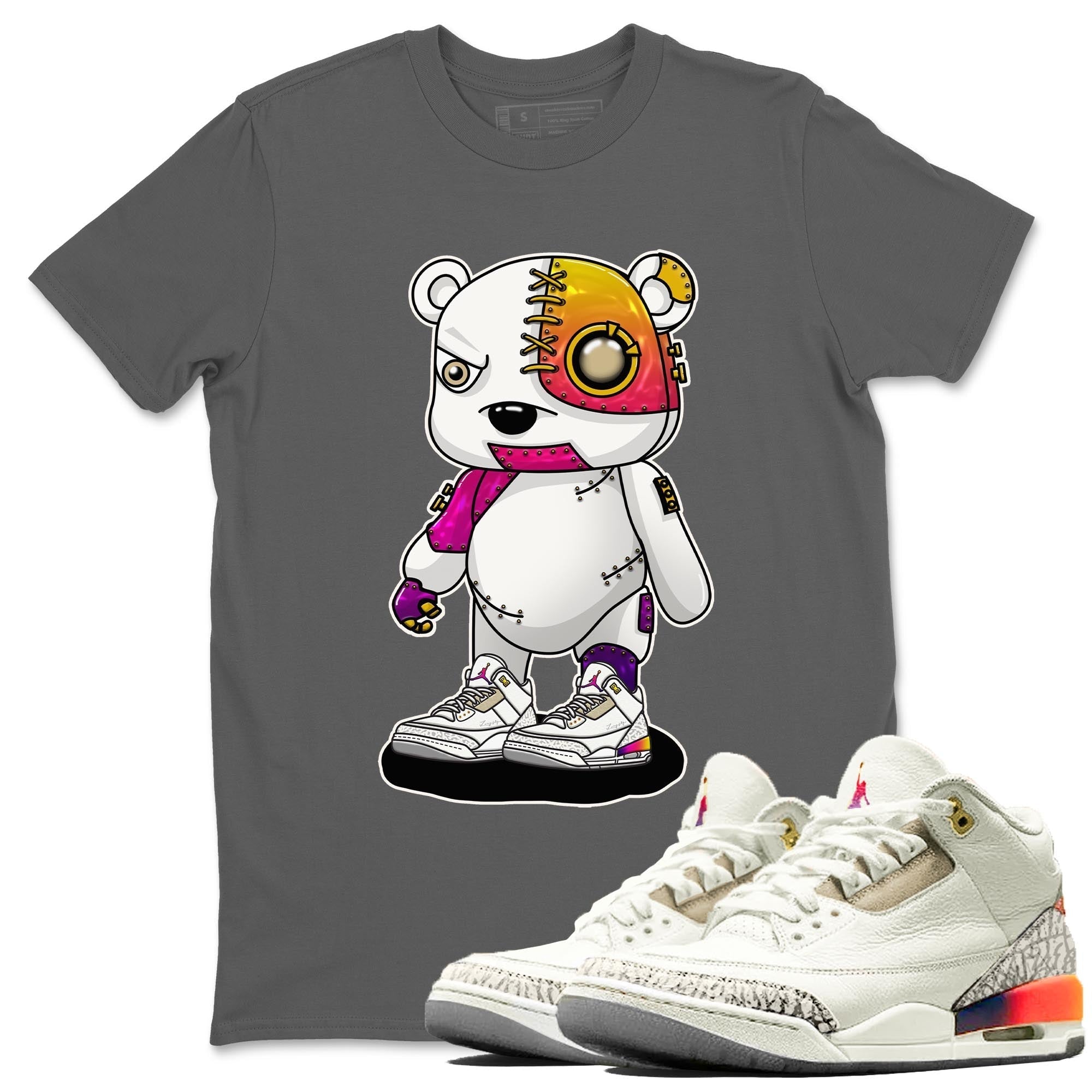 Cyborg Bear snkmatch Tee - Air Jordan 3 J Balvin
