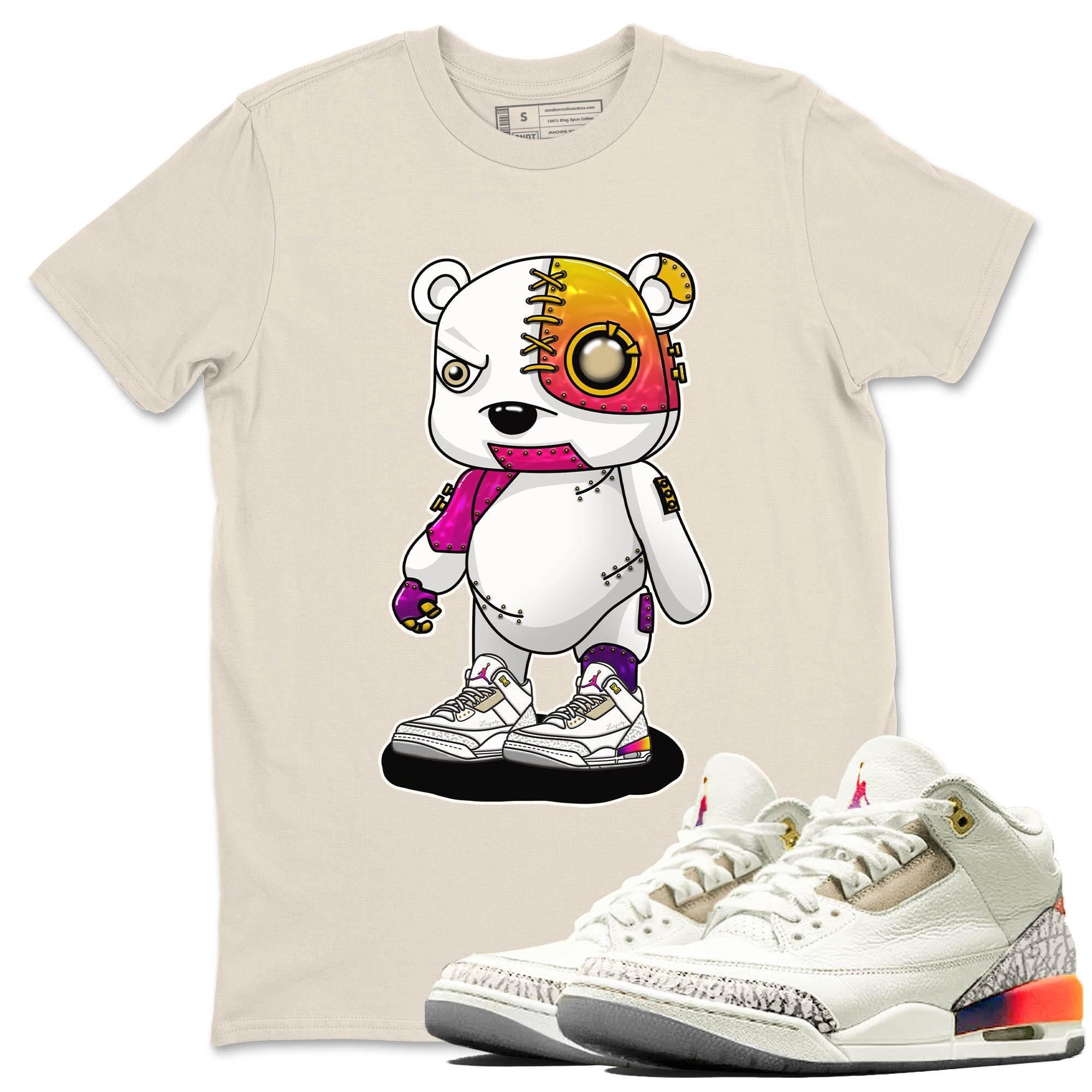 Cyborg Bear snkmatch Tee - Air Jordan 3 J Balvin