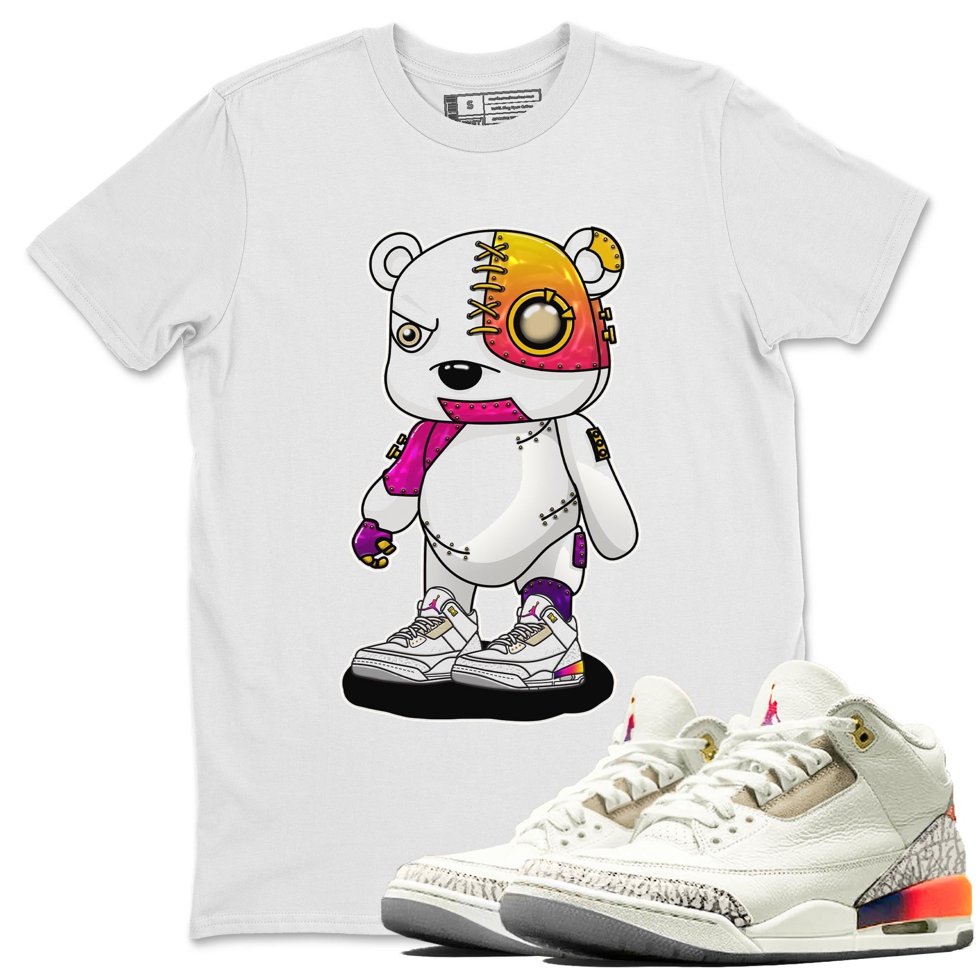 Cyborg Bear snkmatch Tee - Air Jordan 3 J Balvin