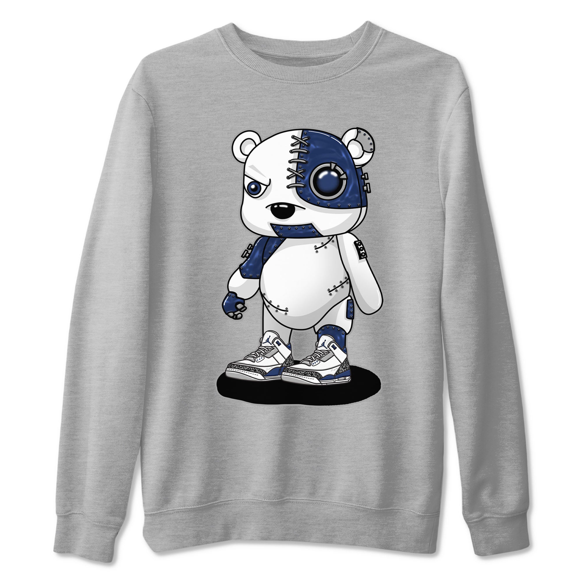 Cyborg Bear snkmatch Tees - Air Jordan 3 Midnight Navy 2023