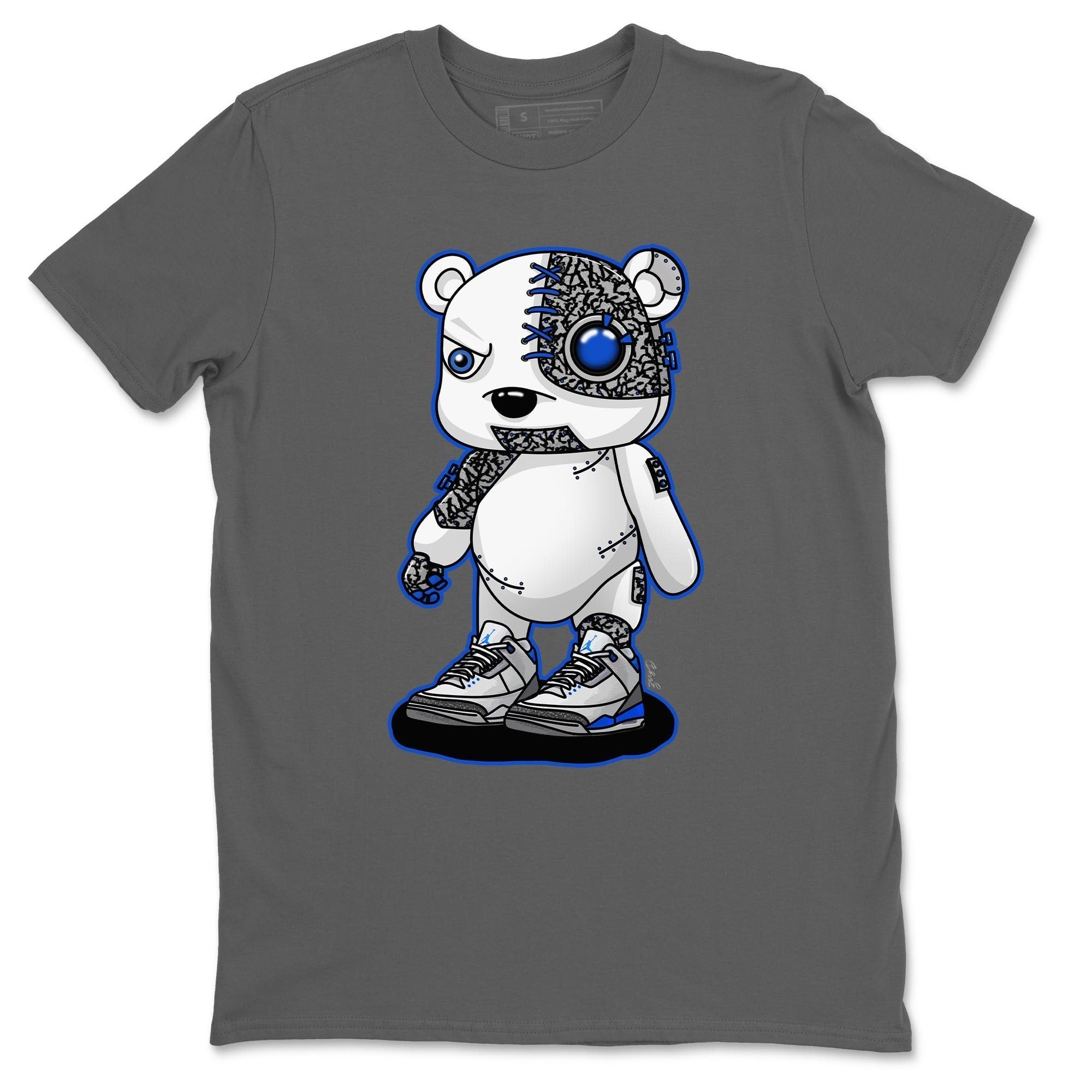 Cyborg Bear Unisex Tops - Air Jordan 3 Racer Blue