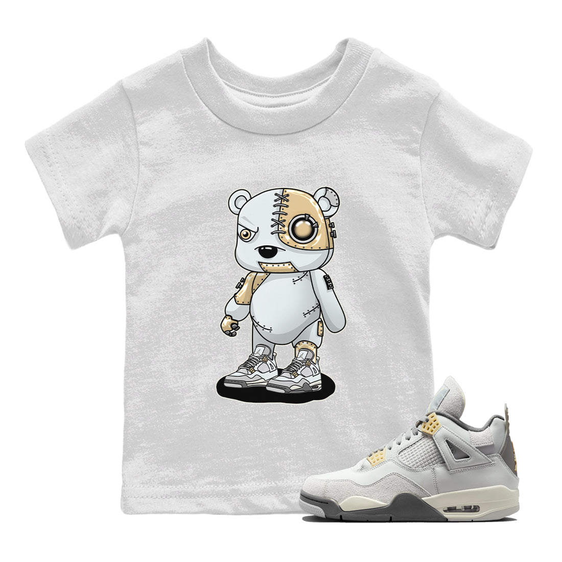 Cyborg Bear Kids Tops - Air Jordan 4 Craft