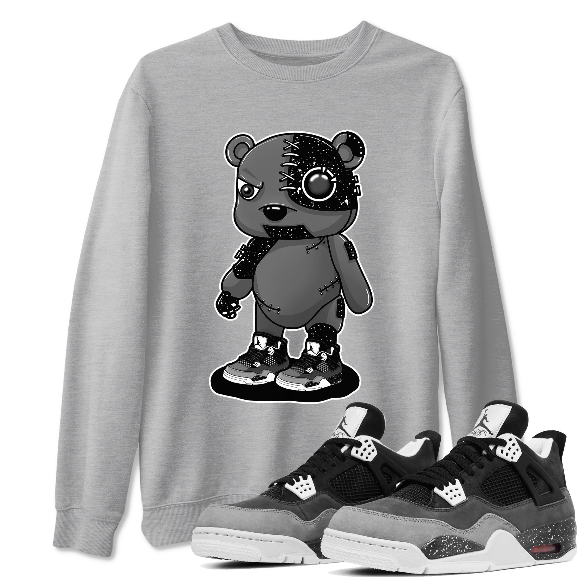 Cyborg Bear snkmatch Tees - Air Jordan 4 Fear