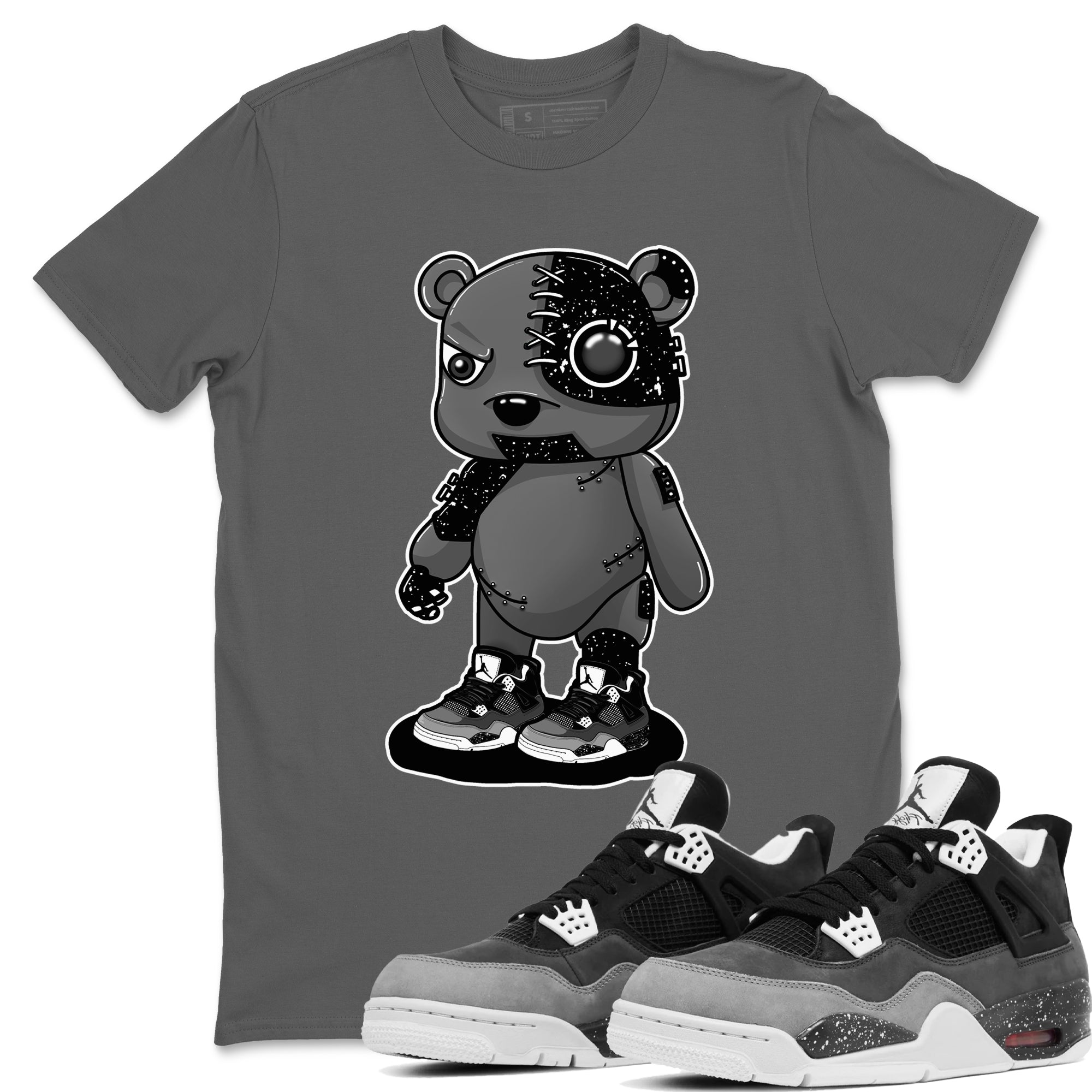 Cyborg Bear snkmatch Tees - Air Jordan 4 Fear