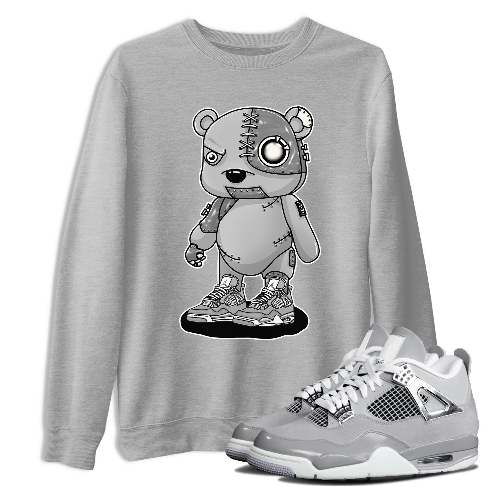 Cyborg Bear snkmatch Tee - Air Jordan 4 Frozen Moments
