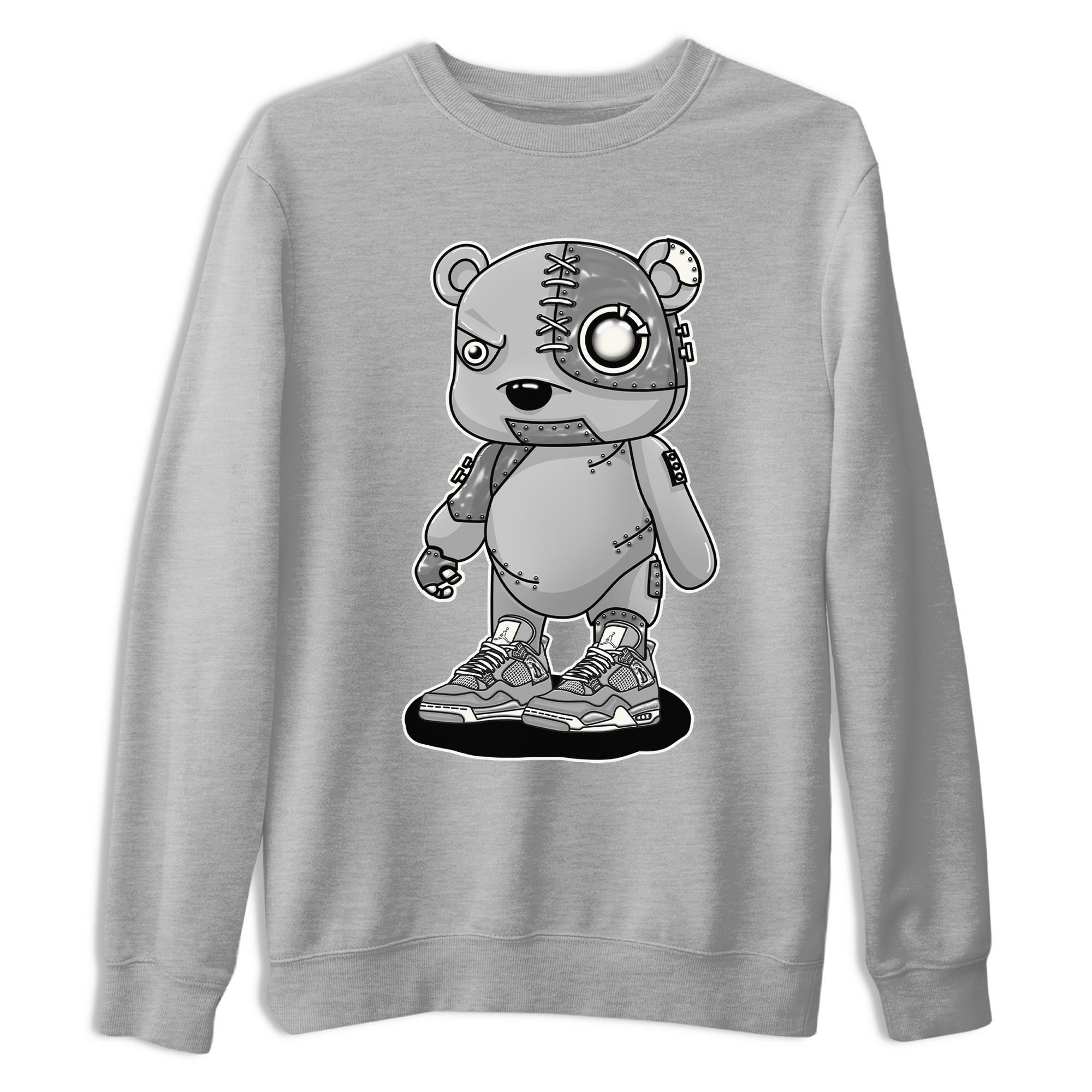 Cyborg Bear snkmatch Tee - Air Jordan 4 Frozen Moments