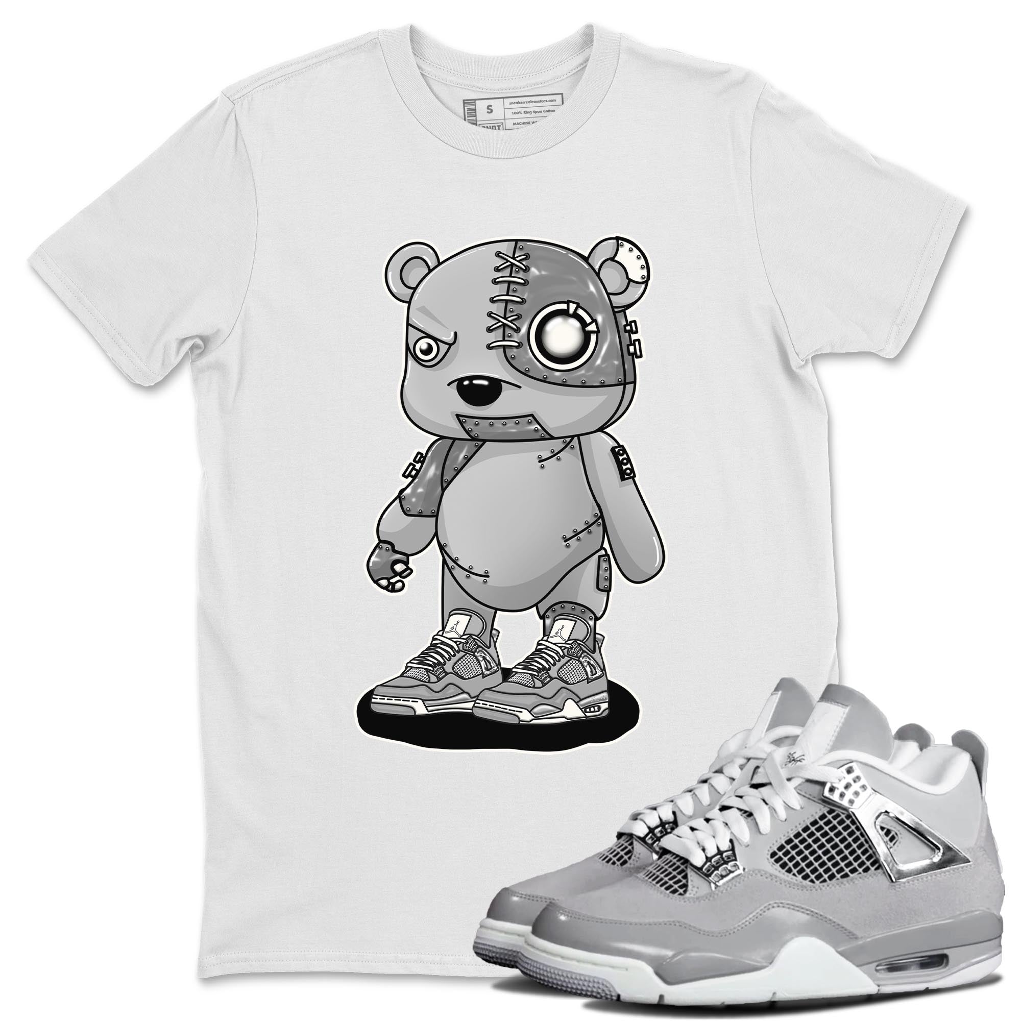 Cyborg Bear snkmatch Tee - Air Jordan 4 Frozen Moments