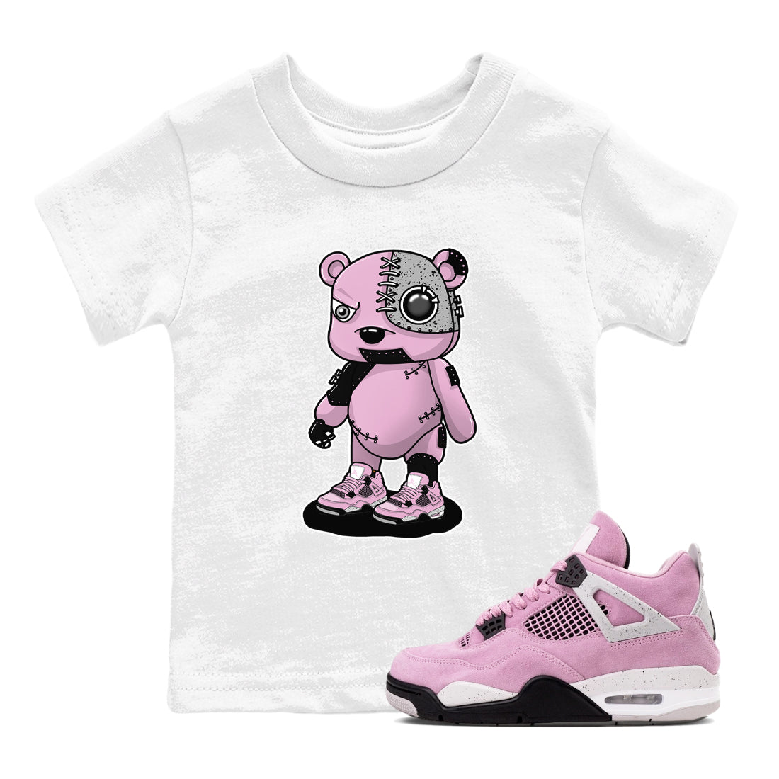 Cyborg Bear snkmatch Tees Kids - Air Jordan 4 Orchid