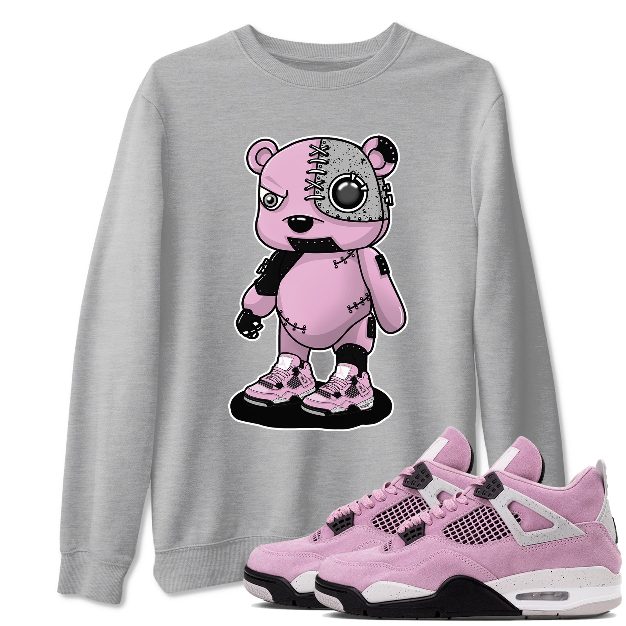 Cyborg Bear snkmatch Tees - Air Jordan 4 Orchid
