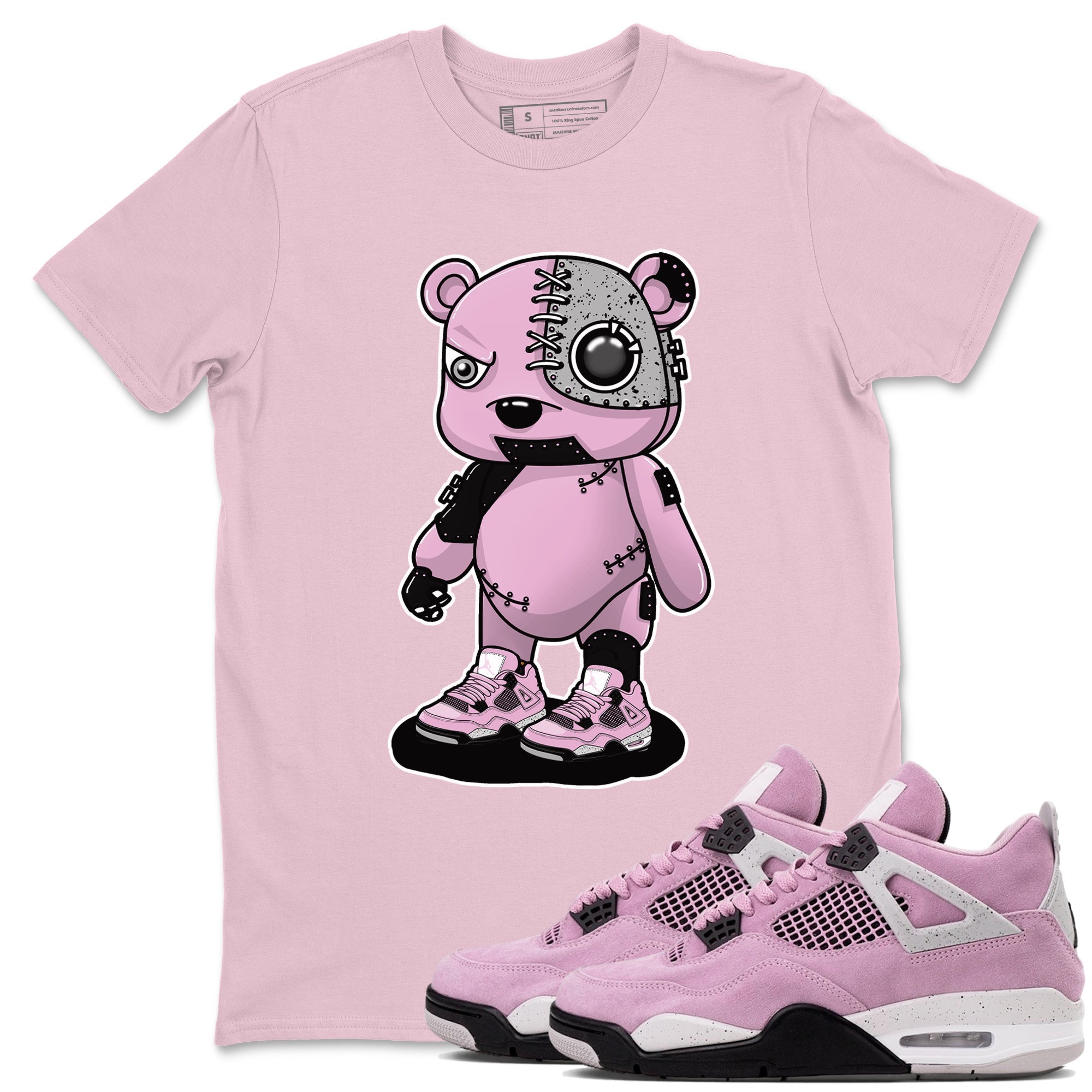 Cyborg Bear snkmatch Tees - Air Jordan 4 Orchid