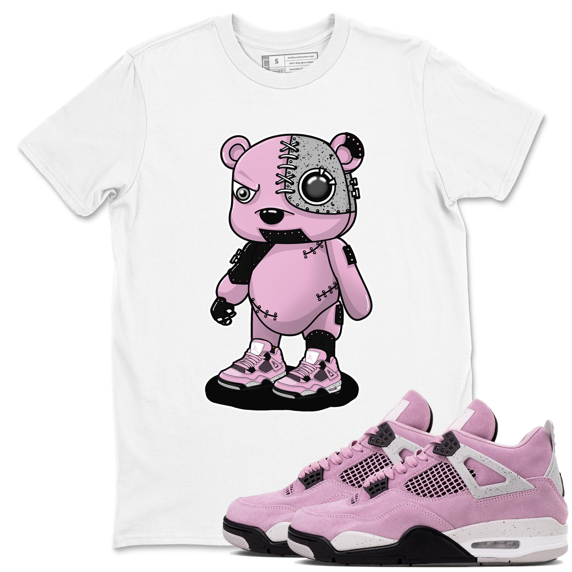 Cyborg Bear snkmatch Tees - Air Jordan 4 Orchid