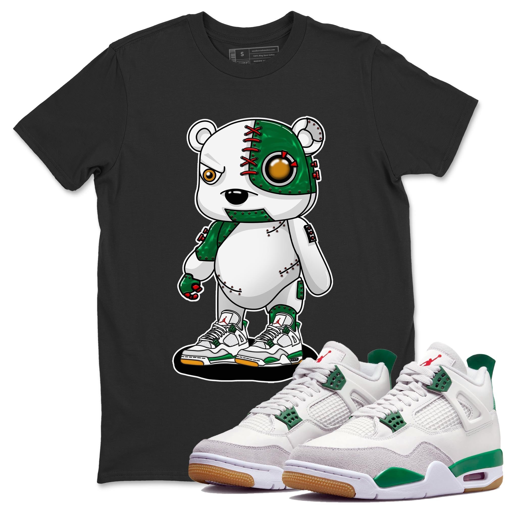 Cyborg Bear Unisex Tops - Air Jordan 4 Pine Green SB