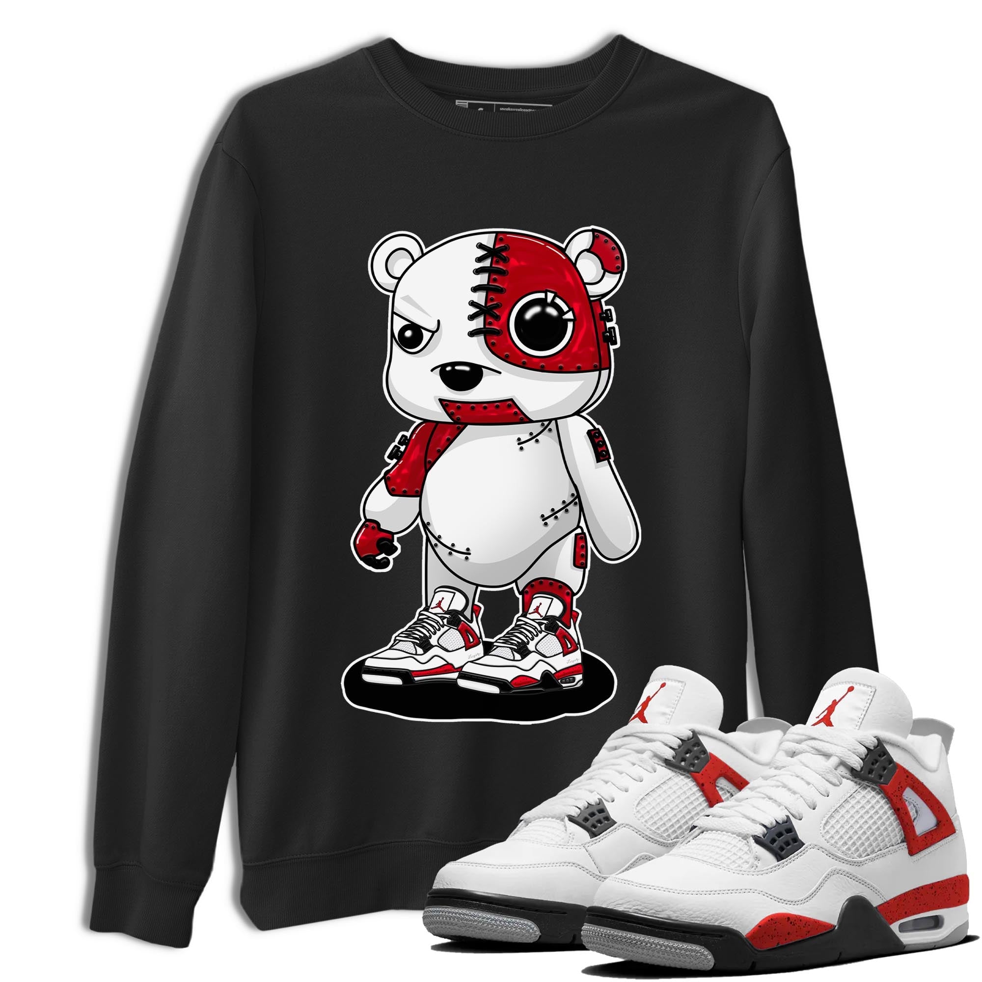 Cyborg Bear snkmatch Tee - Air Jordan 4 Red Cement