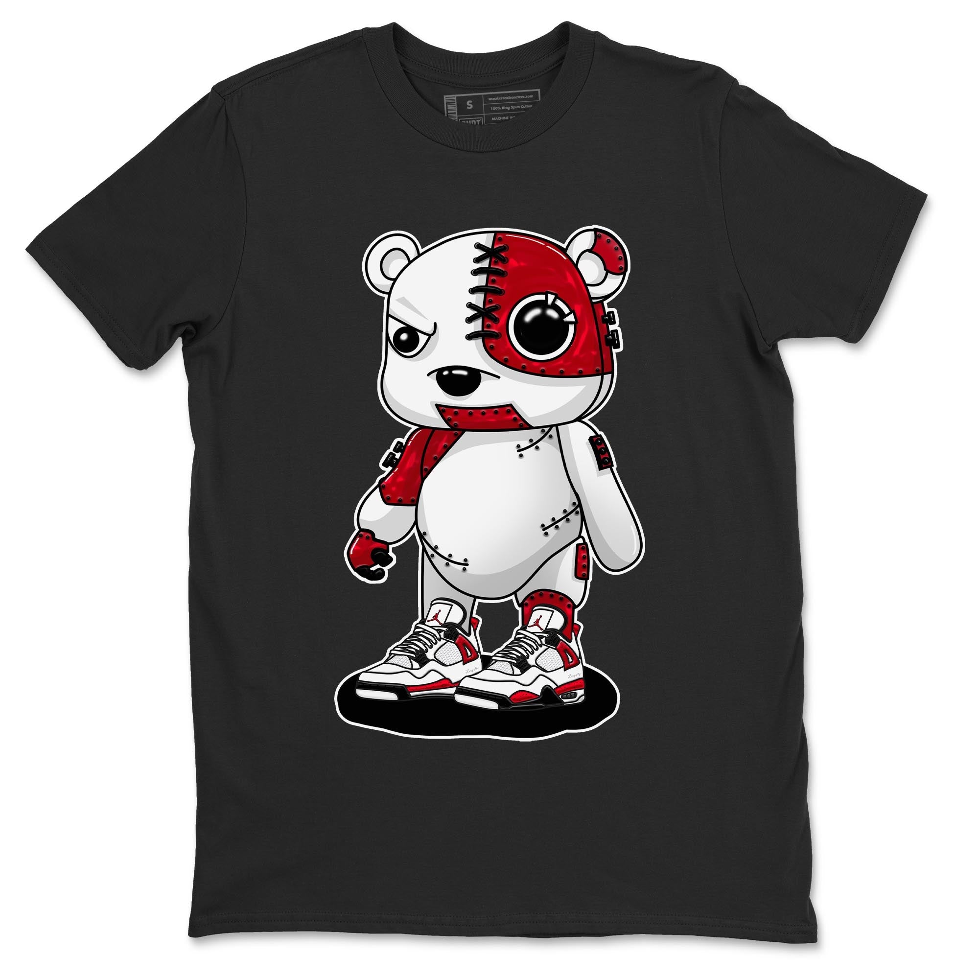 Cyborg Bear snkmatch Tee - Air Jordan 4 Red Cement