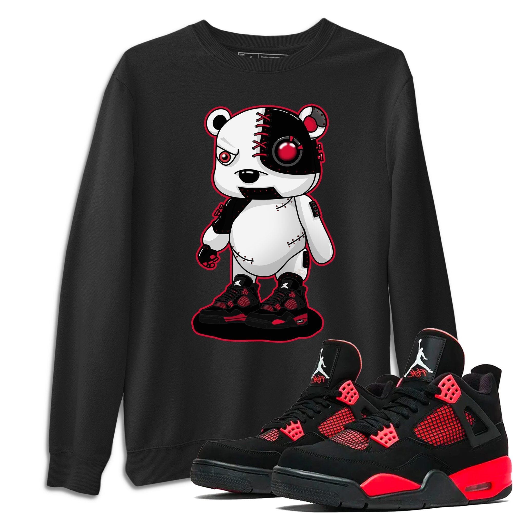 Cyborg Bear Unisex Tops - Air Jordan 4 Red Thunder