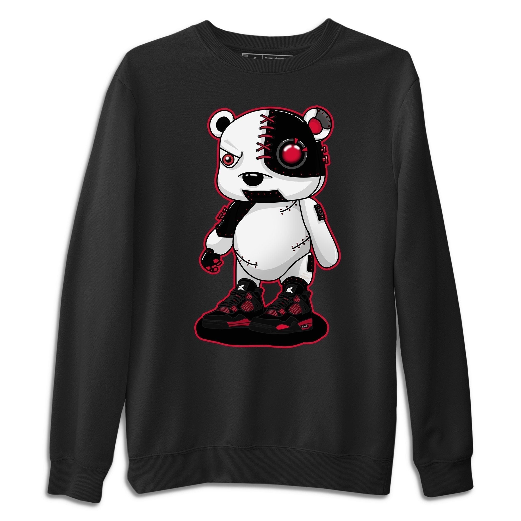 Cyborg Bear Unisex Tops - Air Jordan 4 Red Thunder