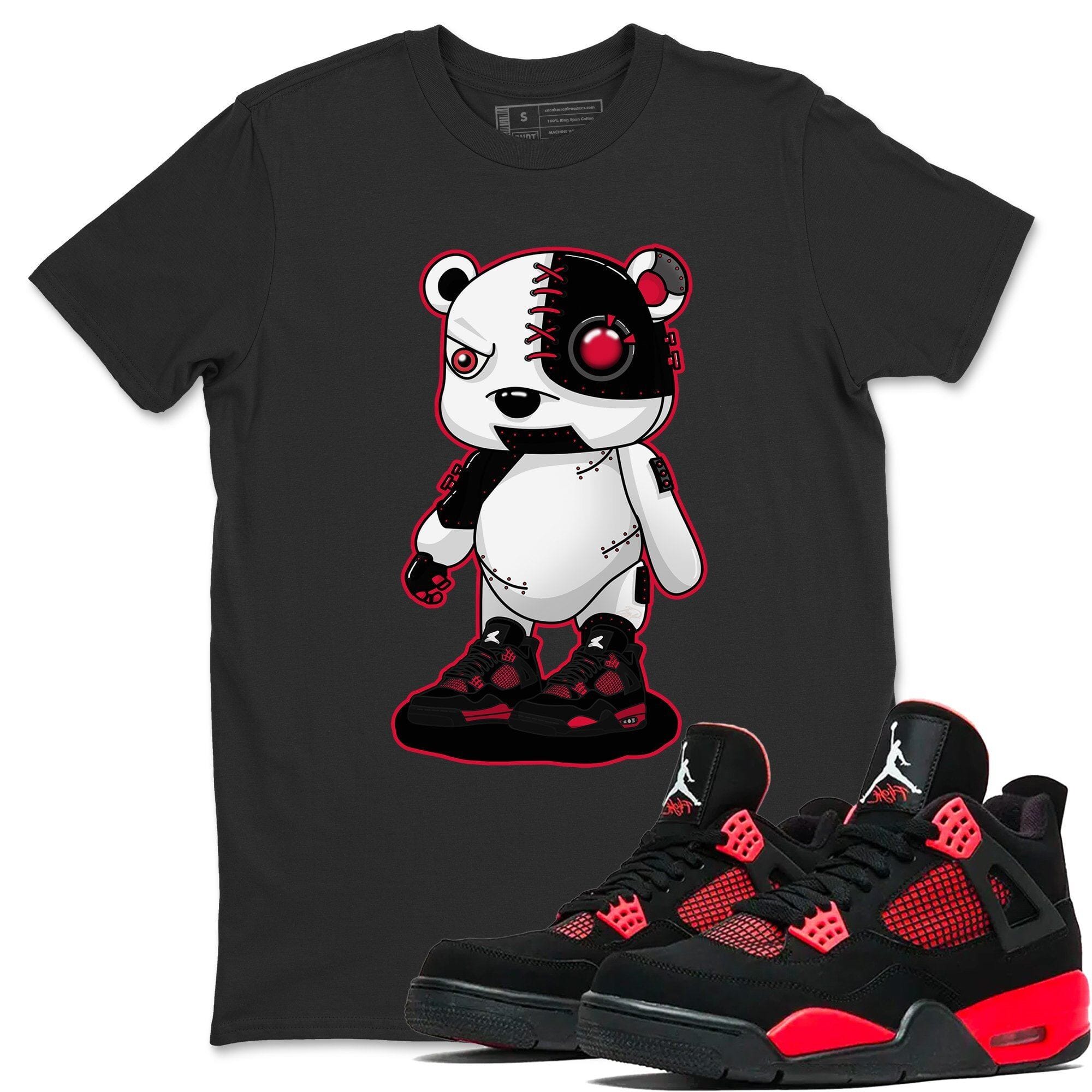 Cyborg Bear Unisex Tops - Air Jordan 4 Red Thunder