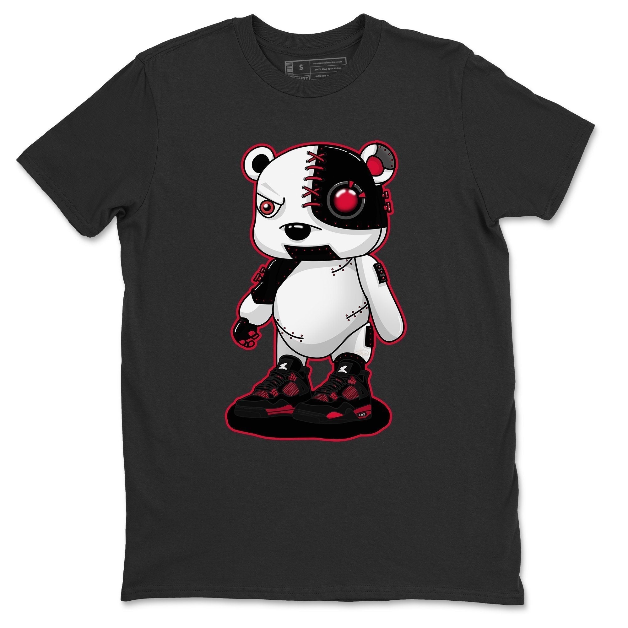 Cyborg Bear Unisex Tops - Air Jordan 4 Red Thunder