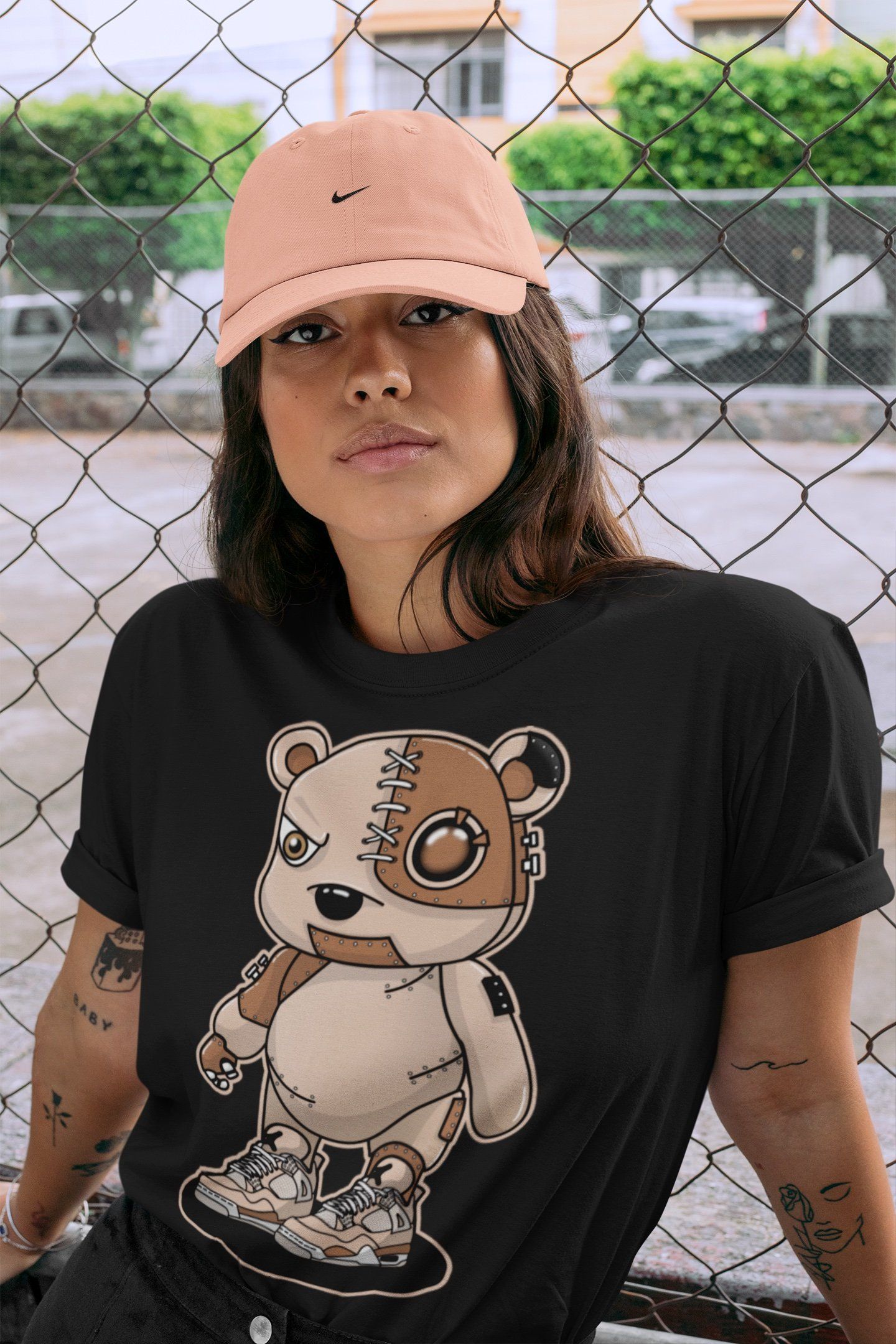 Cyborg Bear Unisex Tops - Air Jordan 4 Shimmer