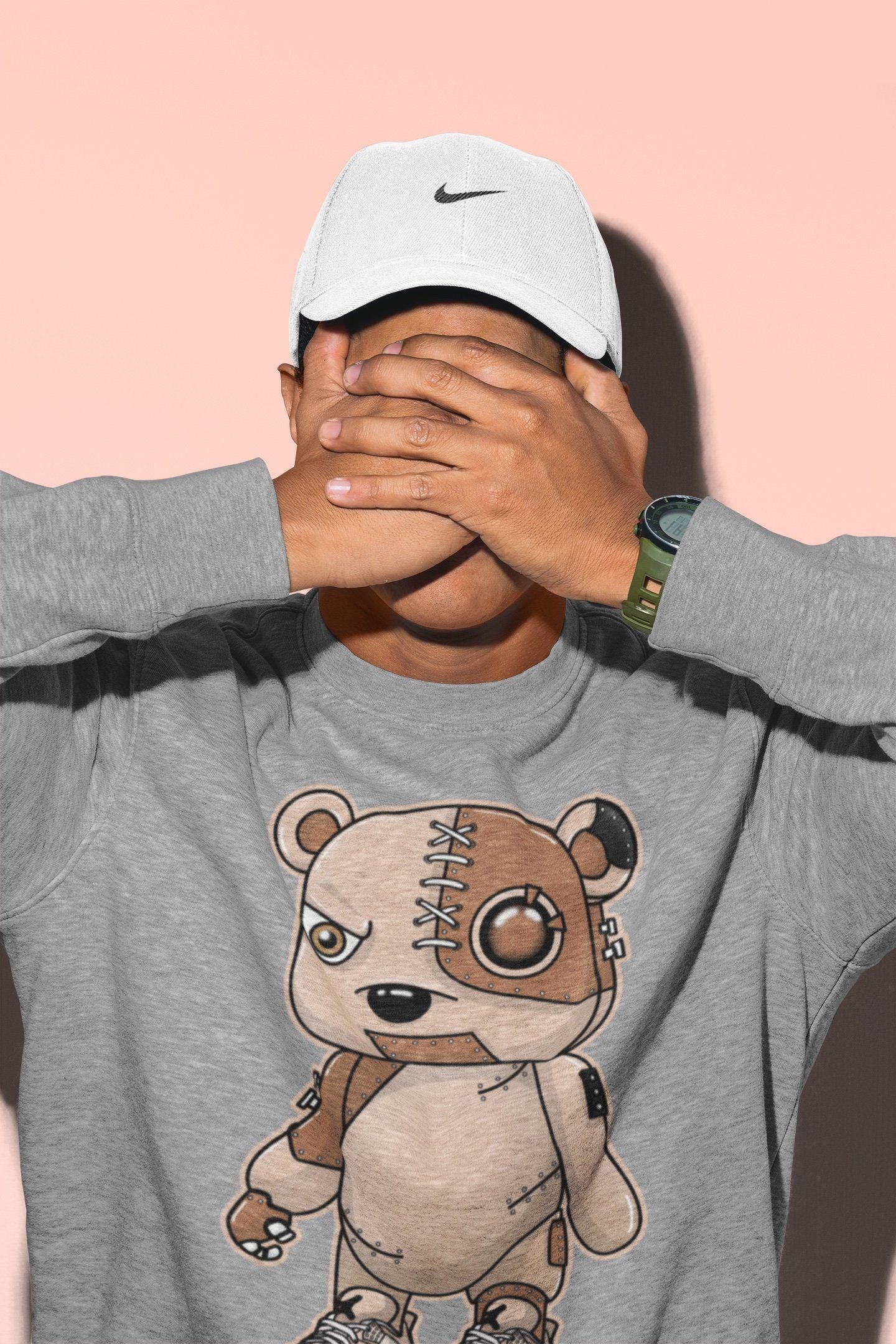 Cyborg Bear Unisex Tops - Air Jordan 4 Shimmer