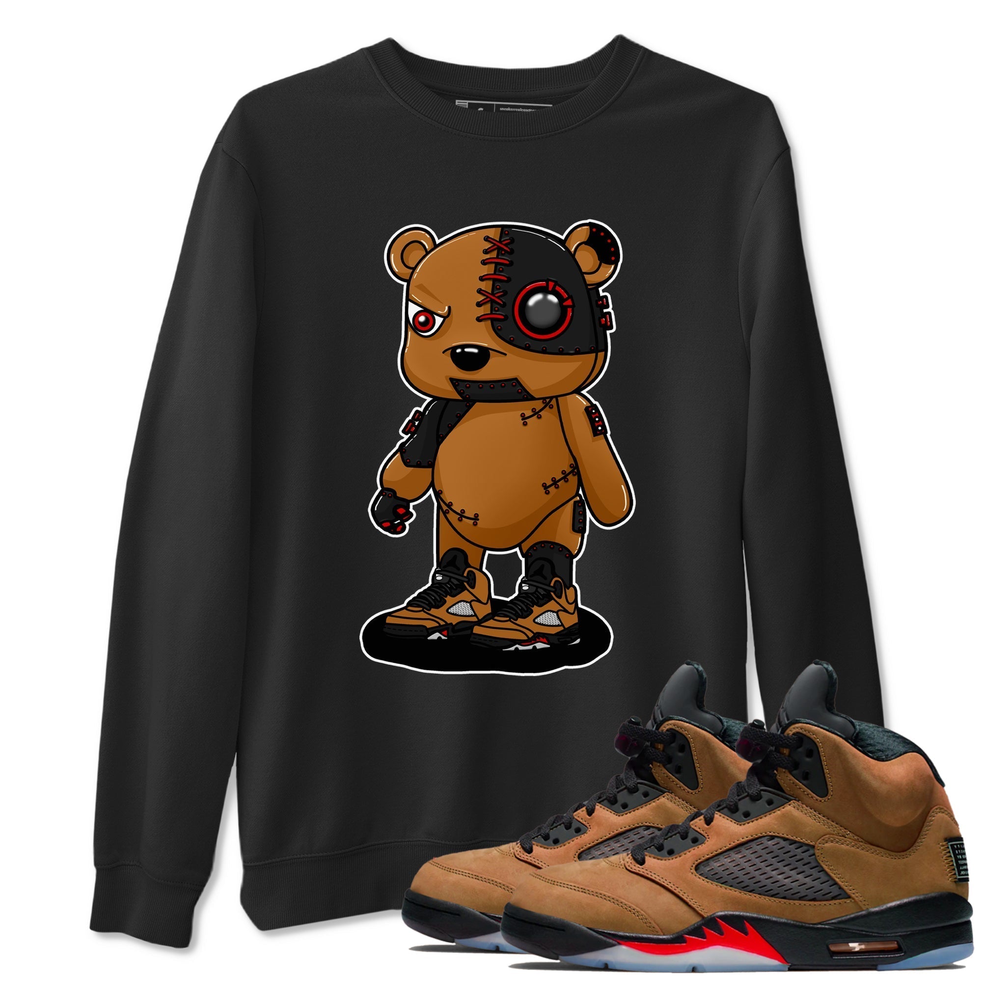 Cyborg Bear snkmatch Tees - Air Jordan 5 Archaeo Brown