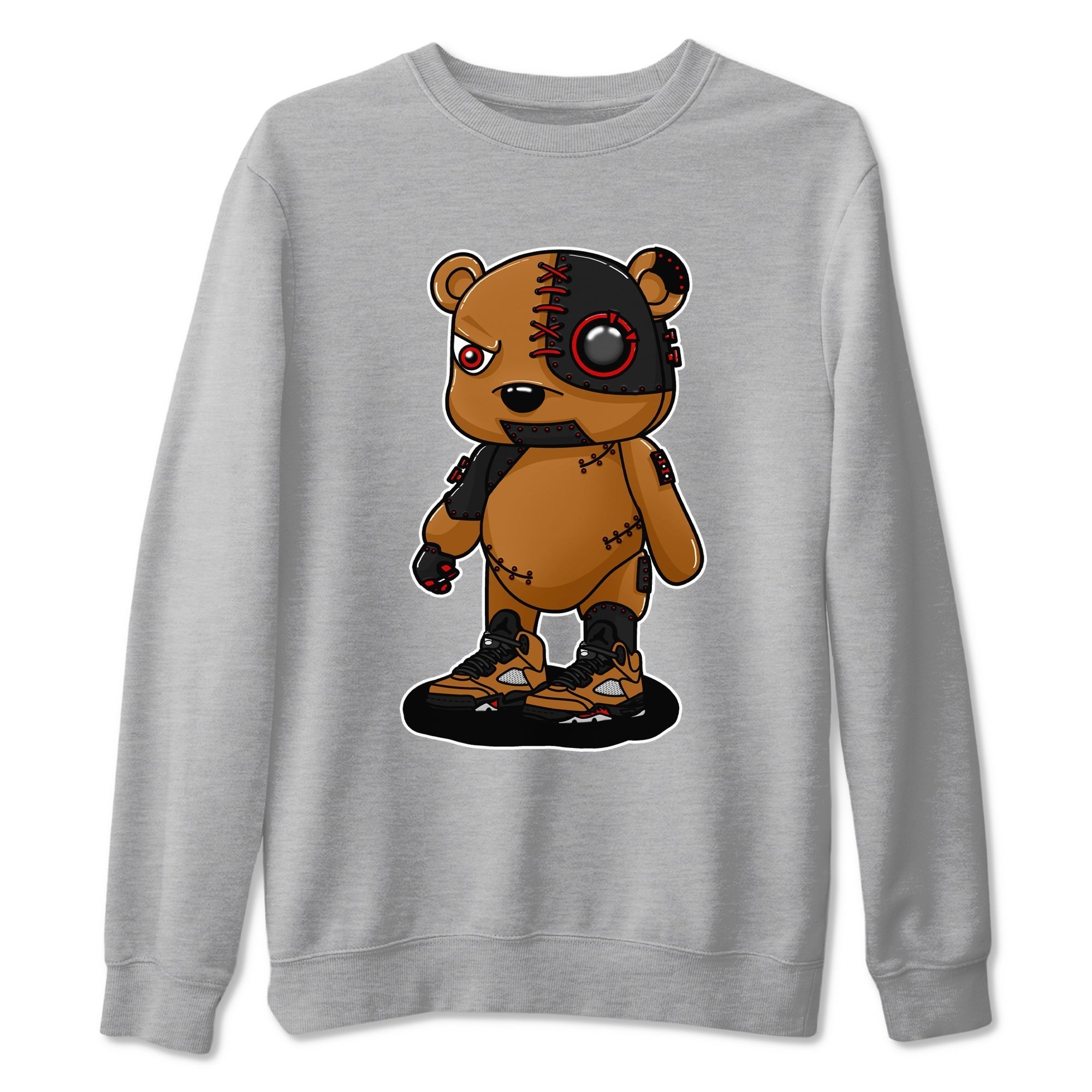 Cyborg Bear snkmatch Tees - Air Jordan 5 Archaeo Brown