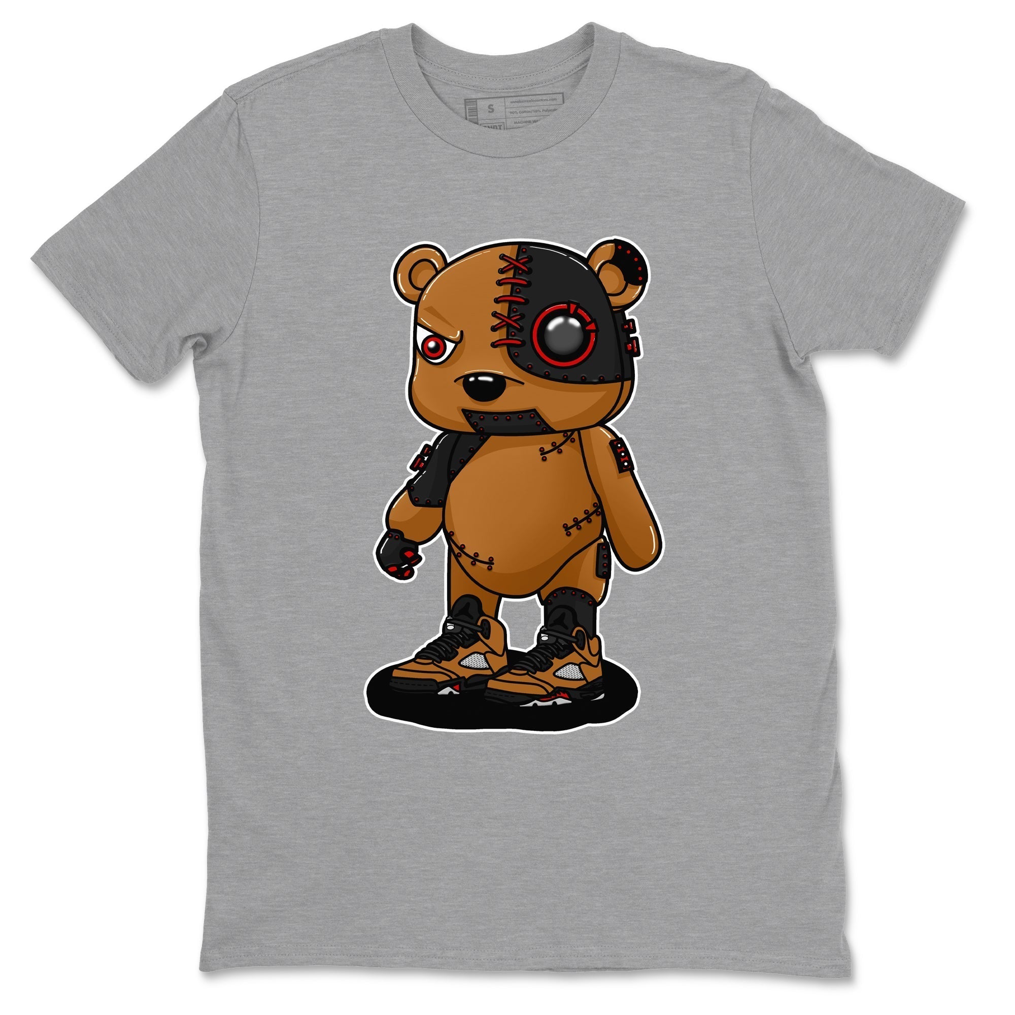 Cyborg Bear snkmatch Tees - Air Jordan 5 Archaeo Brown
