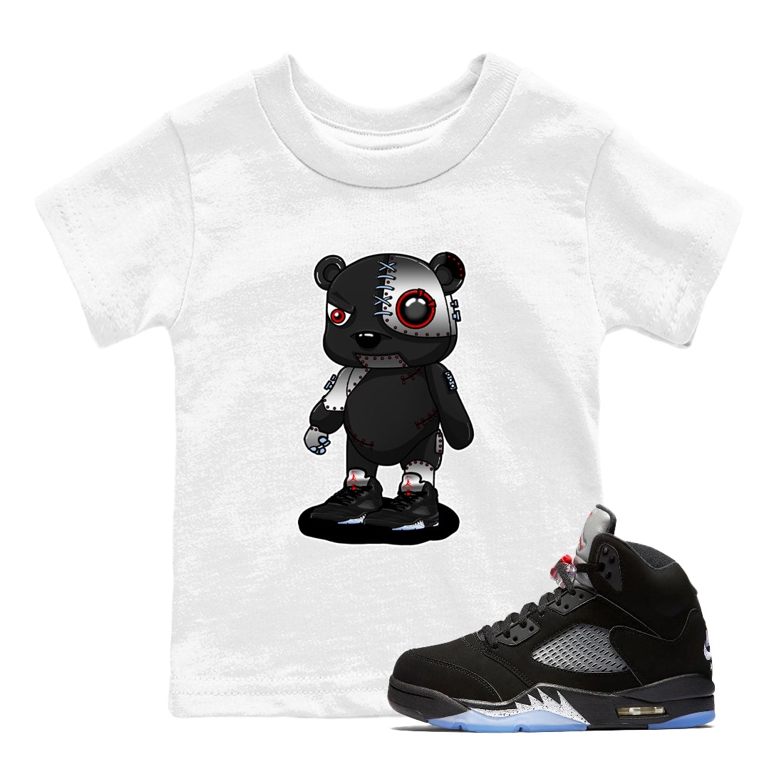 Cyborg Bear snkmatch Tees Kids - Air Jordan 5 Reimagined