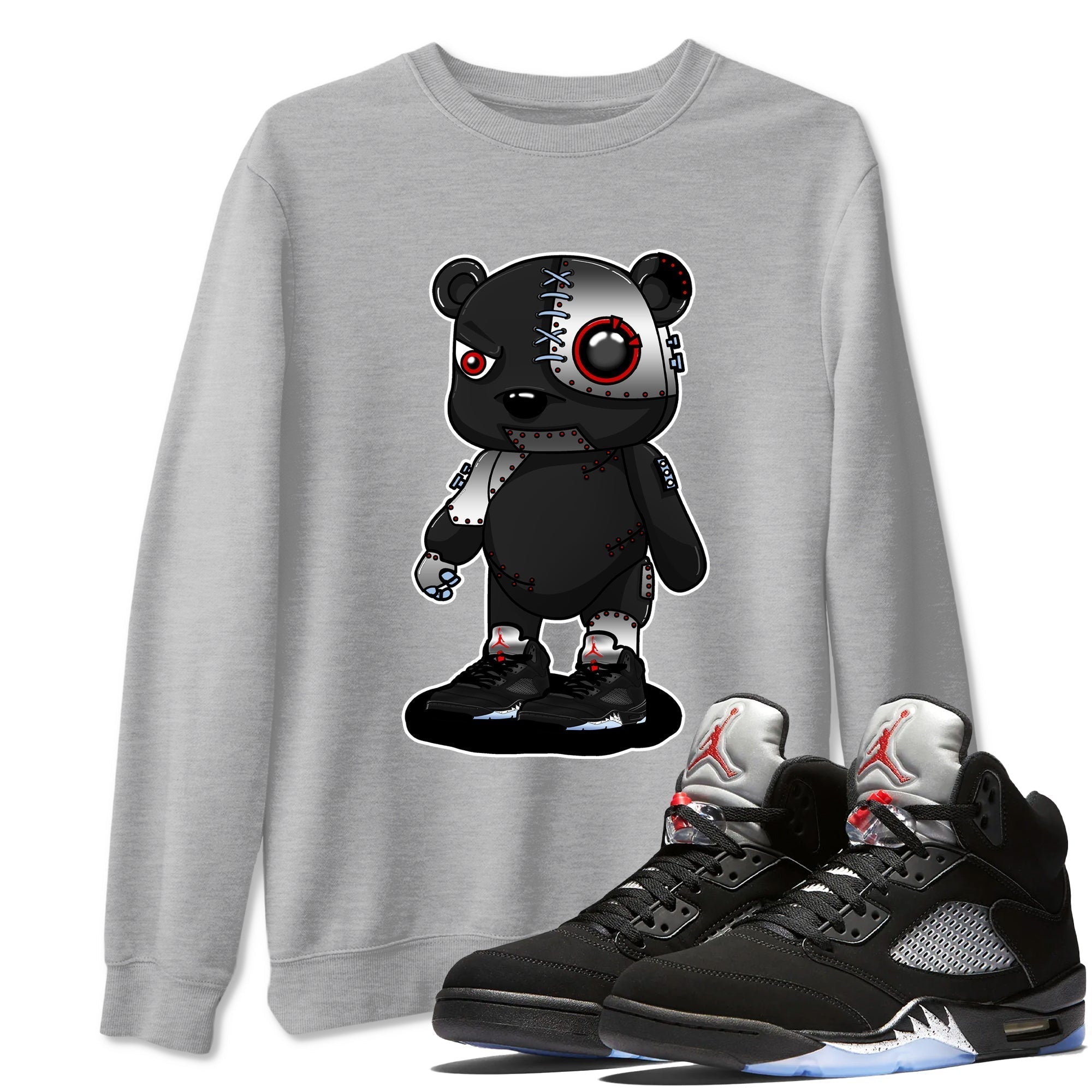 Cyborg Bear snkmatch Tees - Air Jordan 5 Reimagined