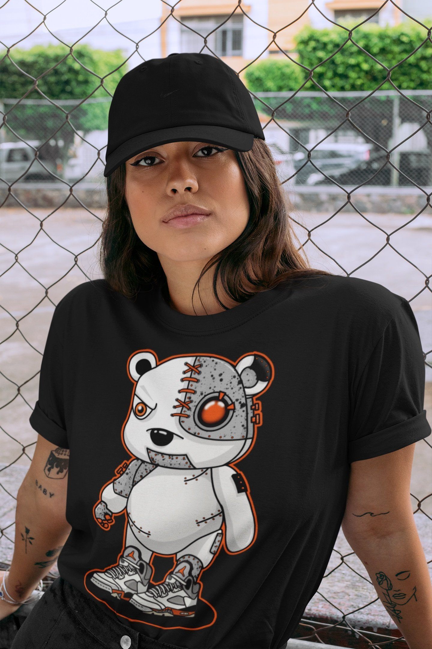Cyborg Bear Unisex Tops - Air Jordan 5 Shattered Backboard