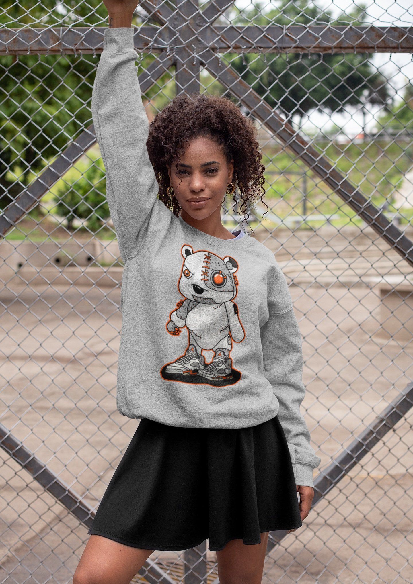 Cyborg Bear Unisex Tops - Air Jordan 5 Shattered Backboard