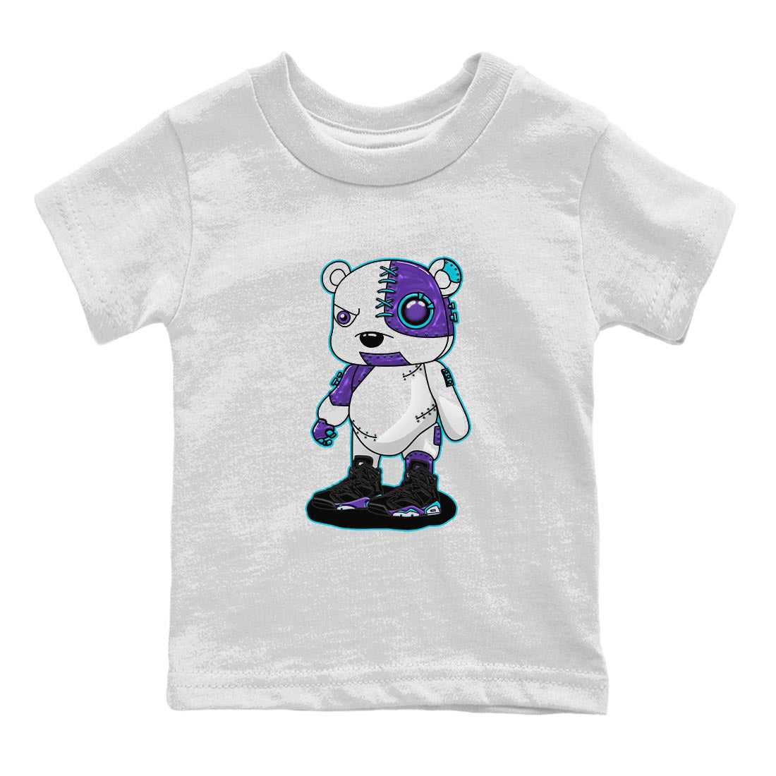 Cyborg Bear snkmatch Tee Kids - Air Jordan 6 Aqua
