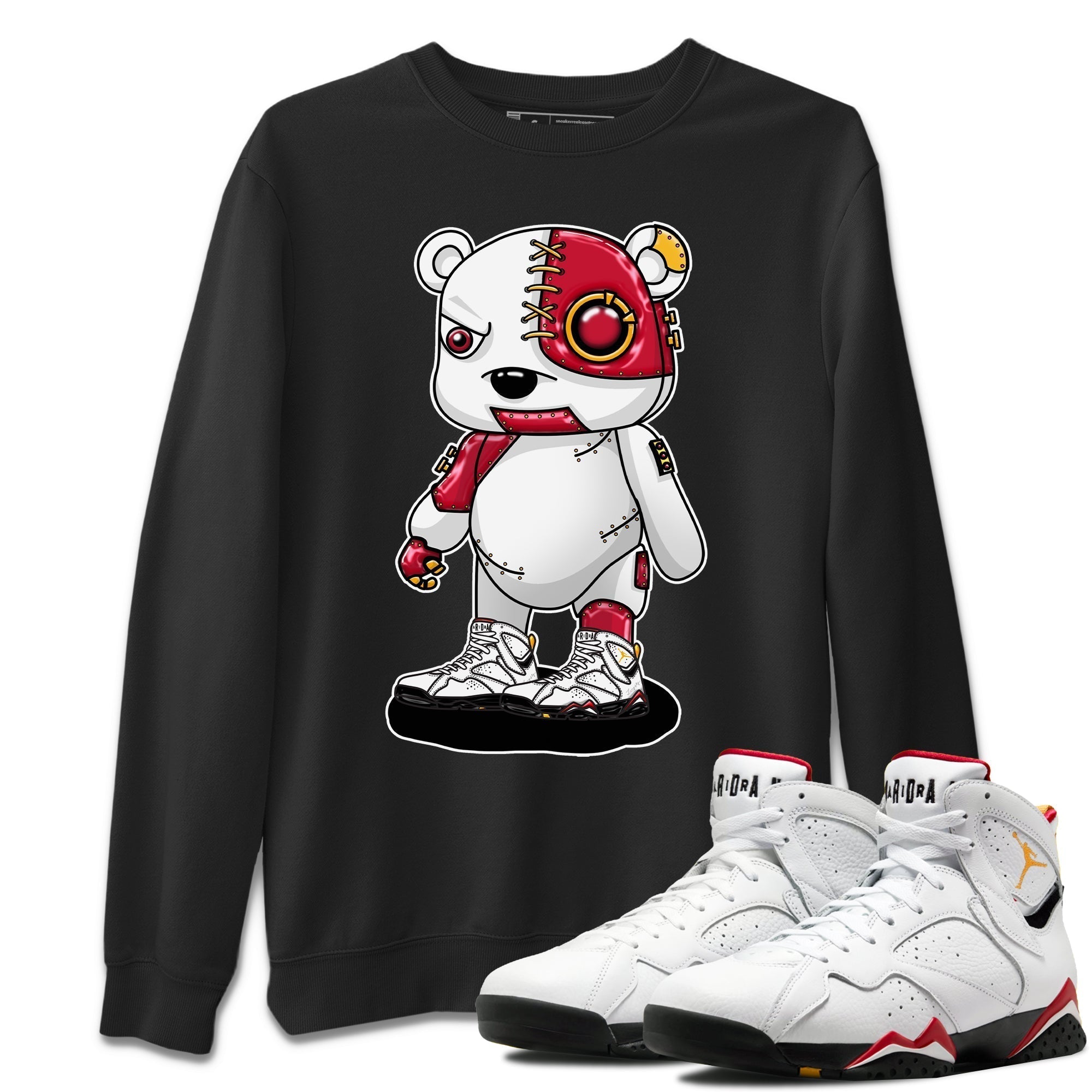 Cyborg Bear Unisex Tops - Air Jordan 7 Cardinal