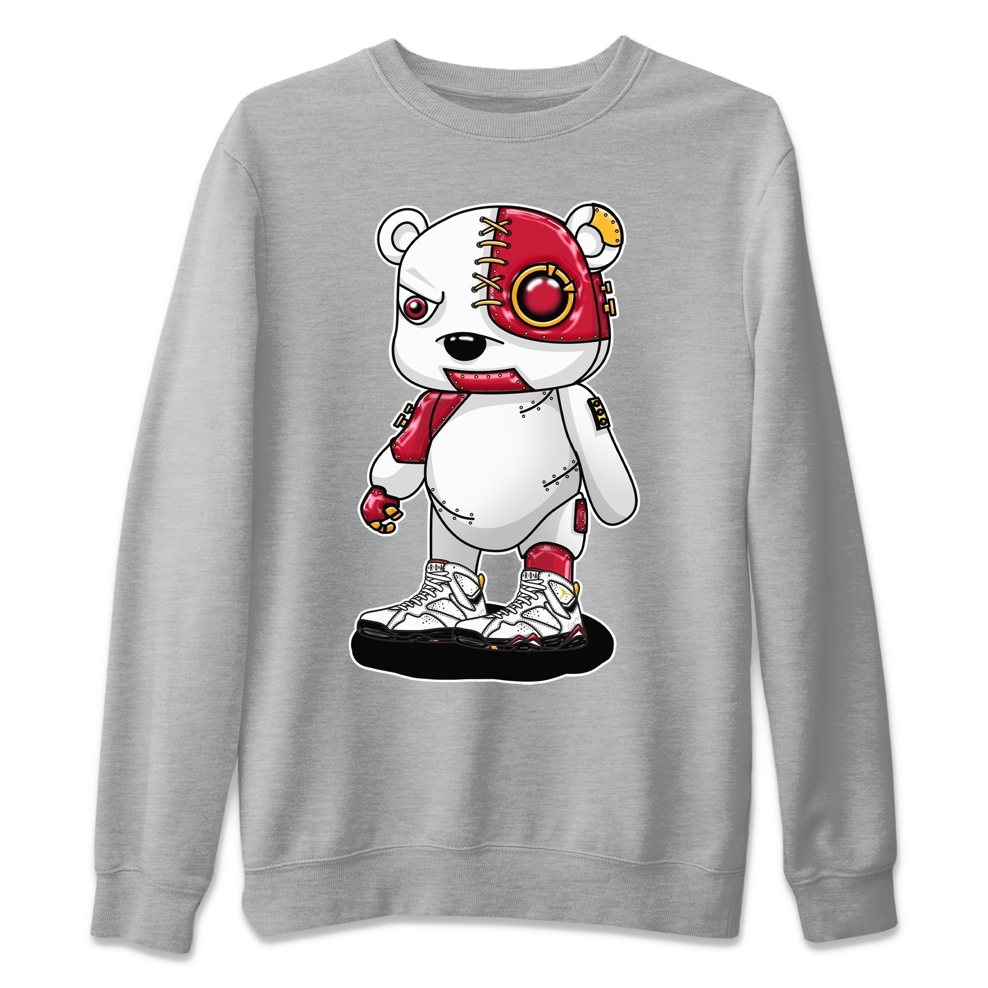 Cyborg Bear Unisex Tops - Air Jordan 7 Cardinal
