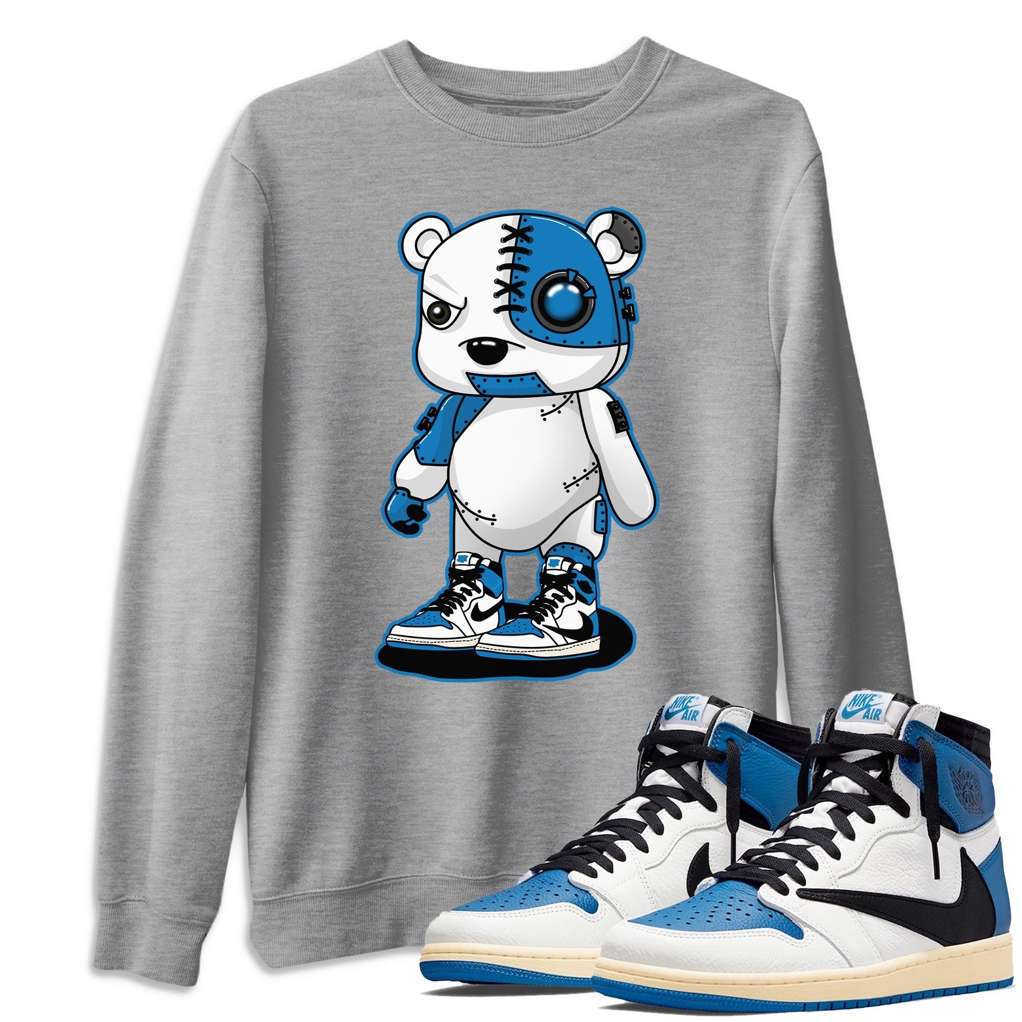 Cyborg Bear Unisex Tops - Air Jordan 1 Travis Scott Fragment