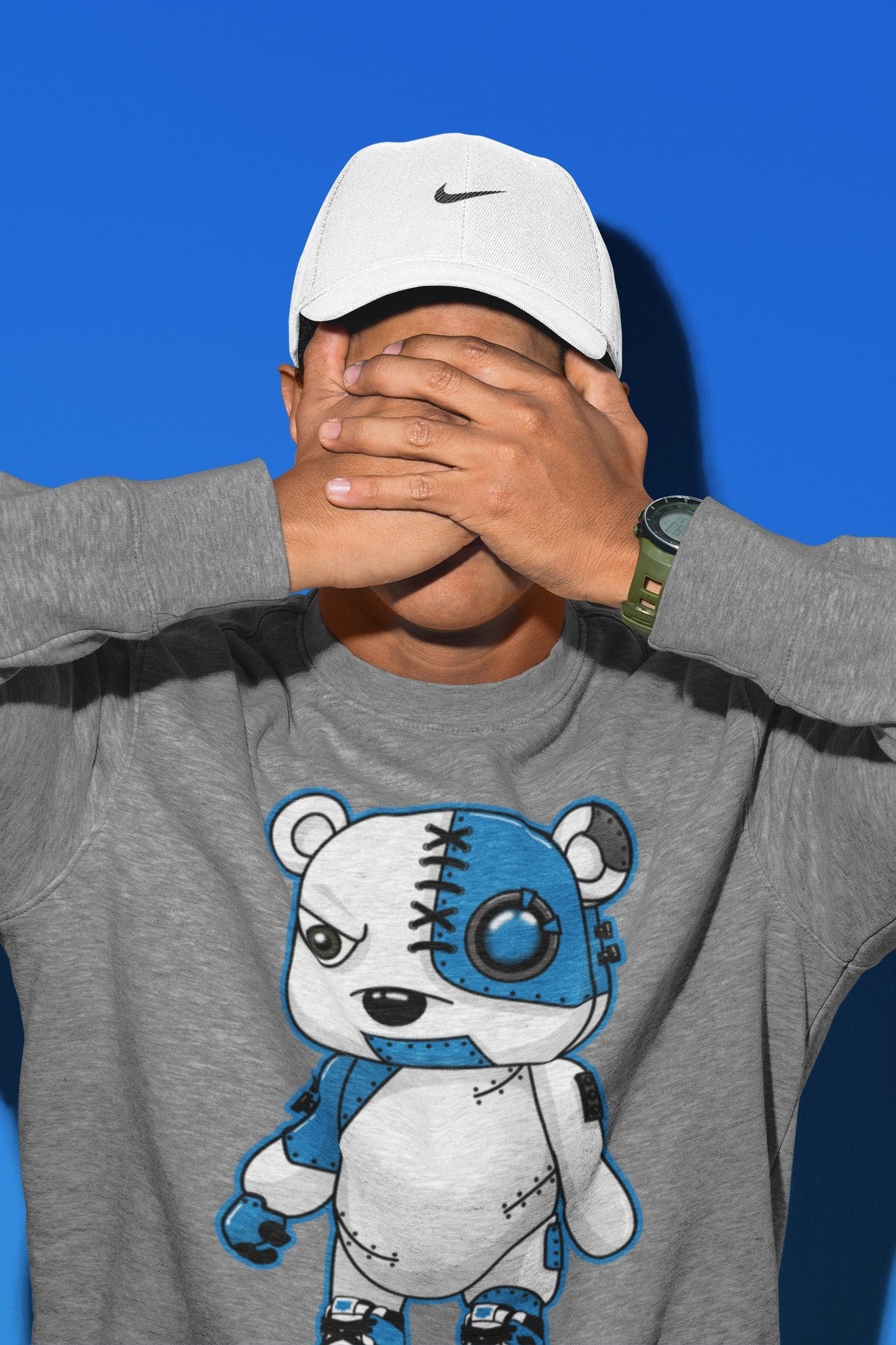 Cyborg Bear Unisex Tops - Air Jordan 1 Travis Scott Fragment