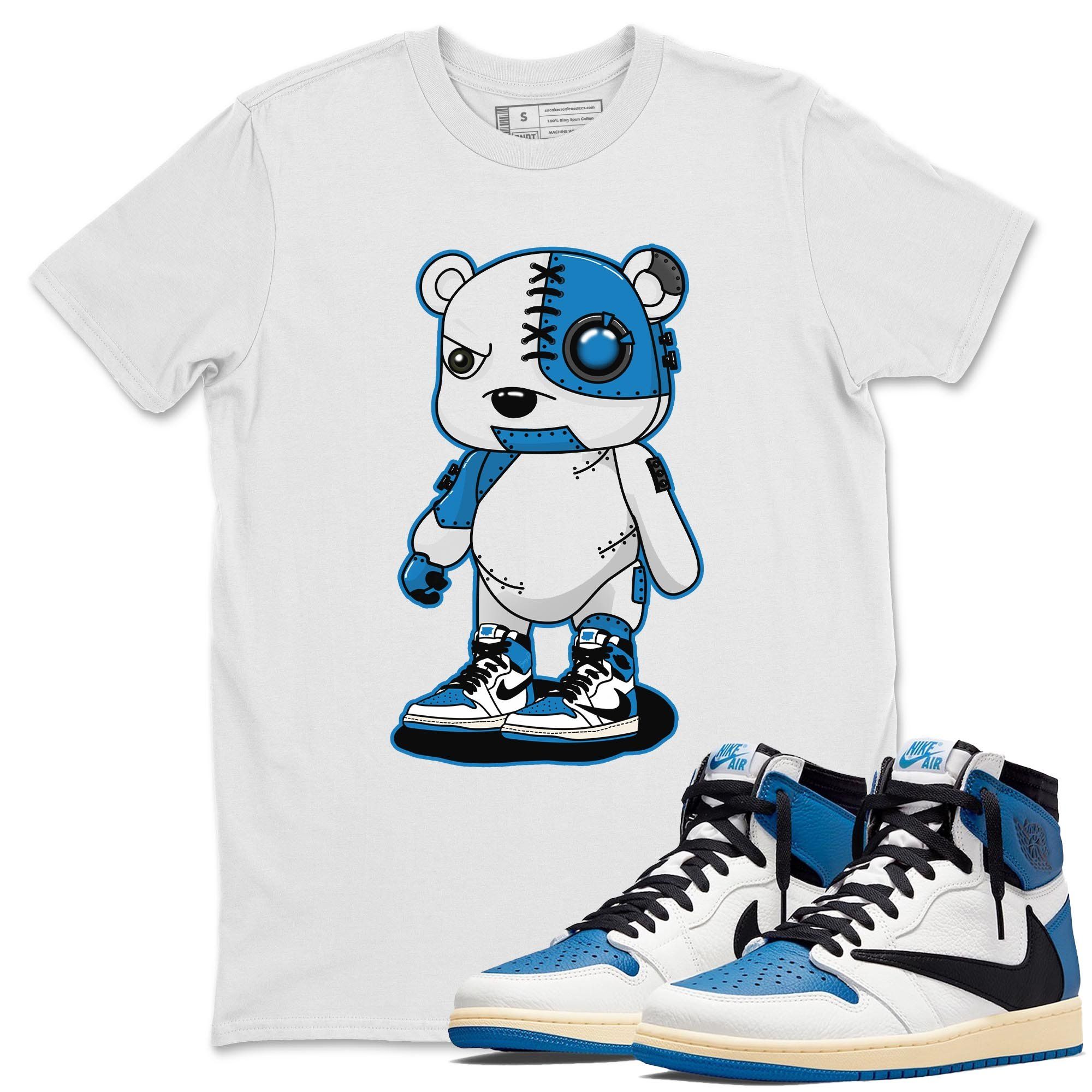 Cyborg Bear Unisex Tops - Air Jordan 1 Travis Scott Fragment