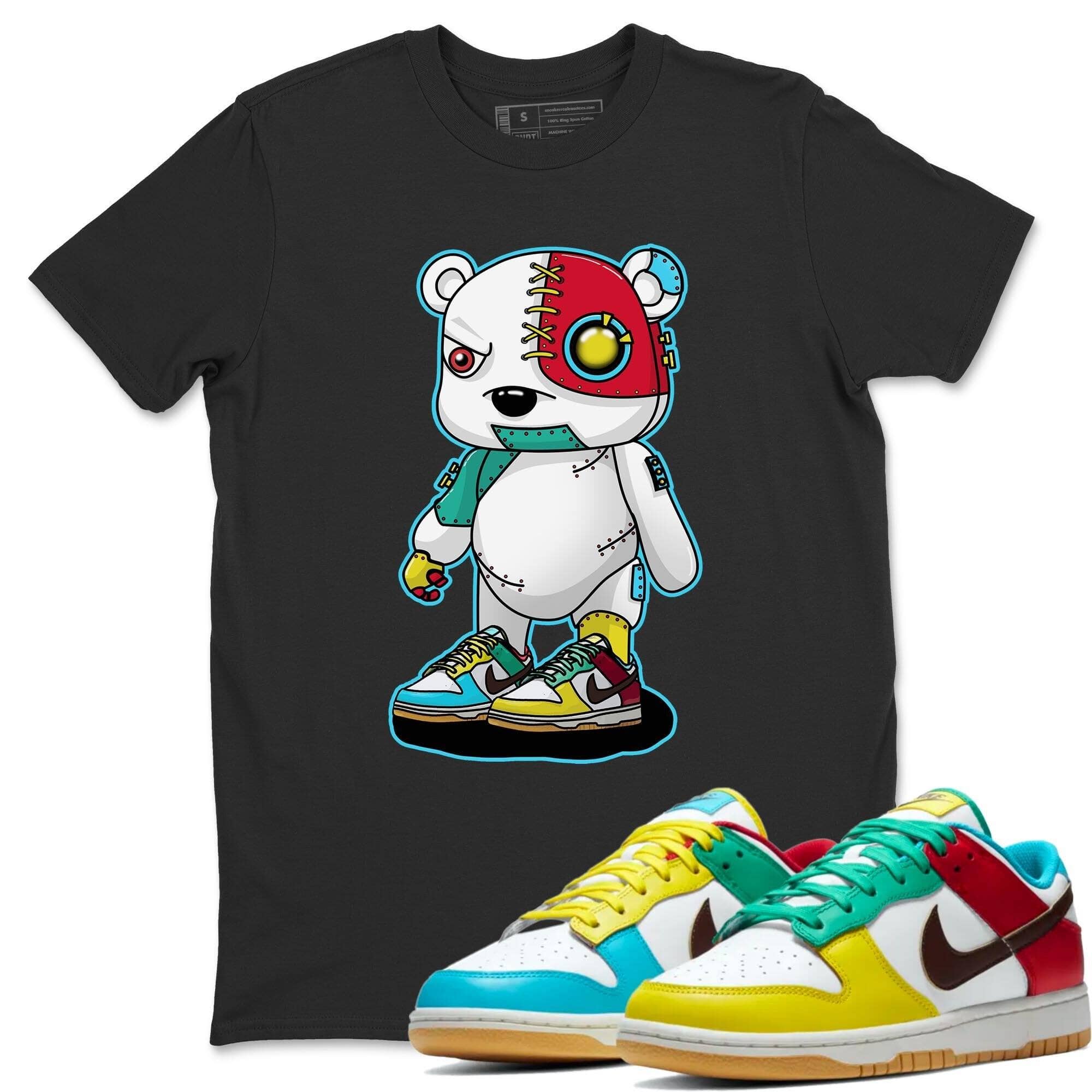 Cyborg Bear Unisex Tops - Dunk Free 99 White