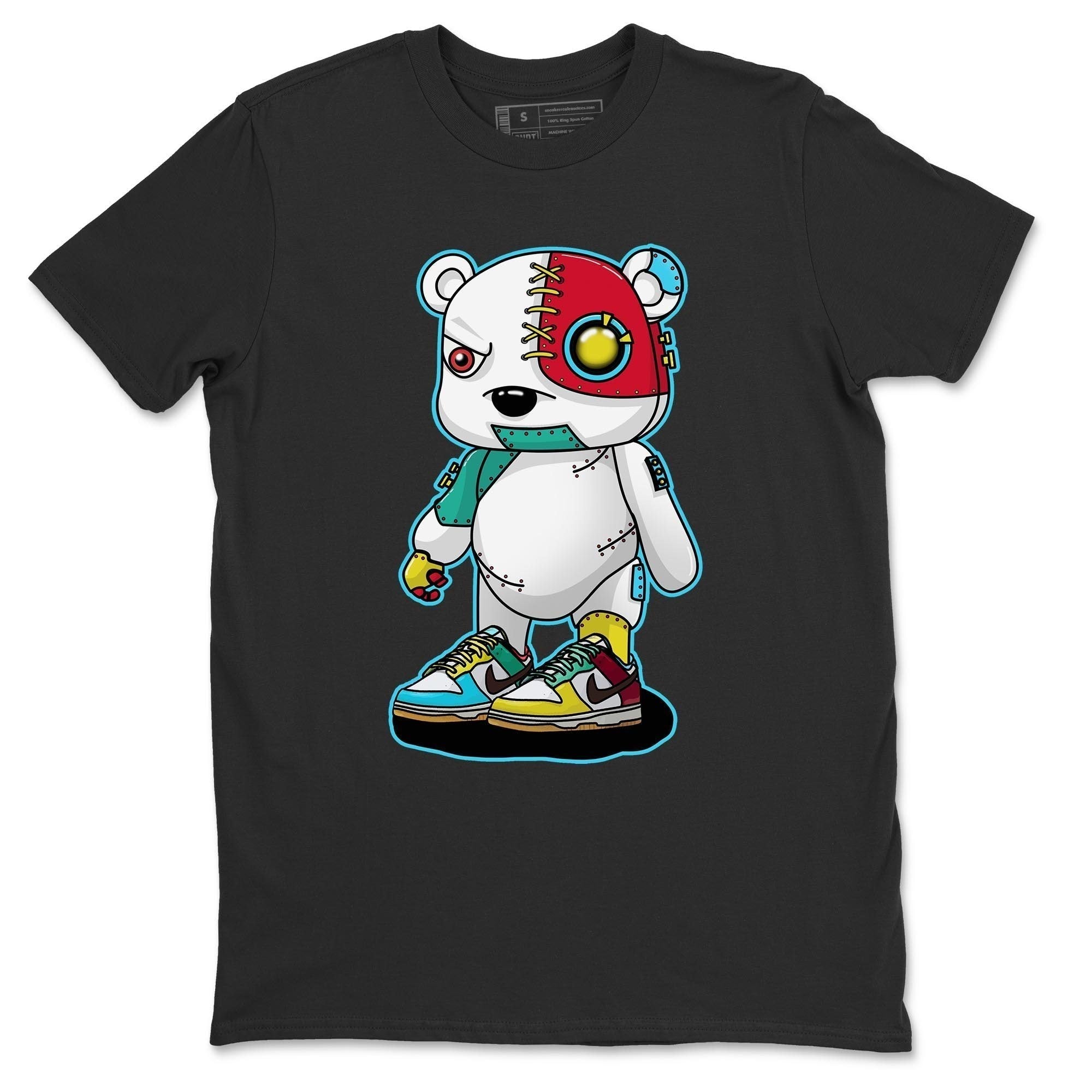 Cyborg Bear Unisex Tops - Dunk Free 99 White