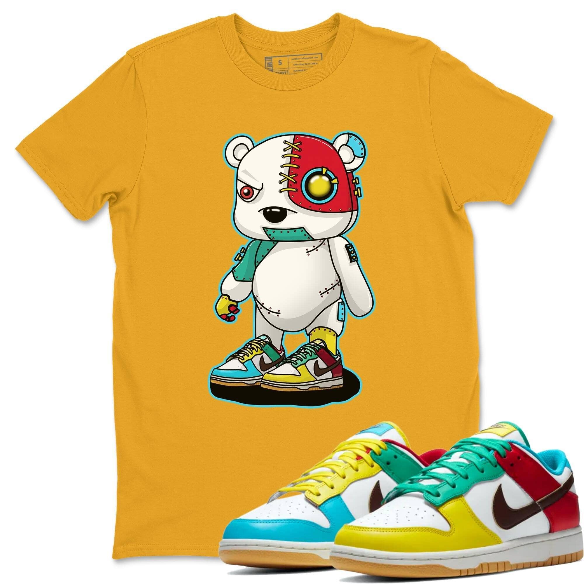 Cyborg Bear Unisex Tops - Dunk Free 99 White