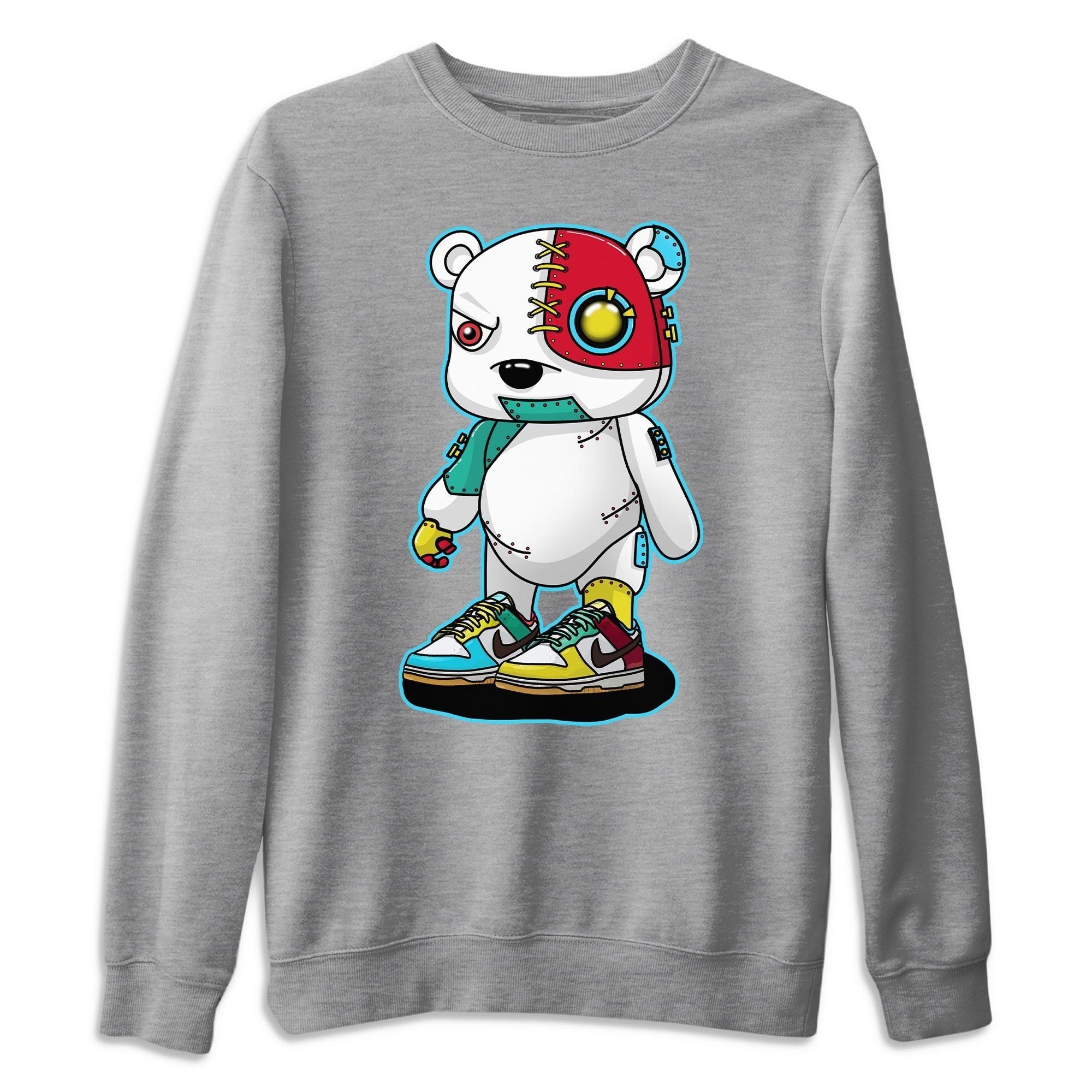 Cyborg Bear Unisex Tops - Dunk Free 99 White