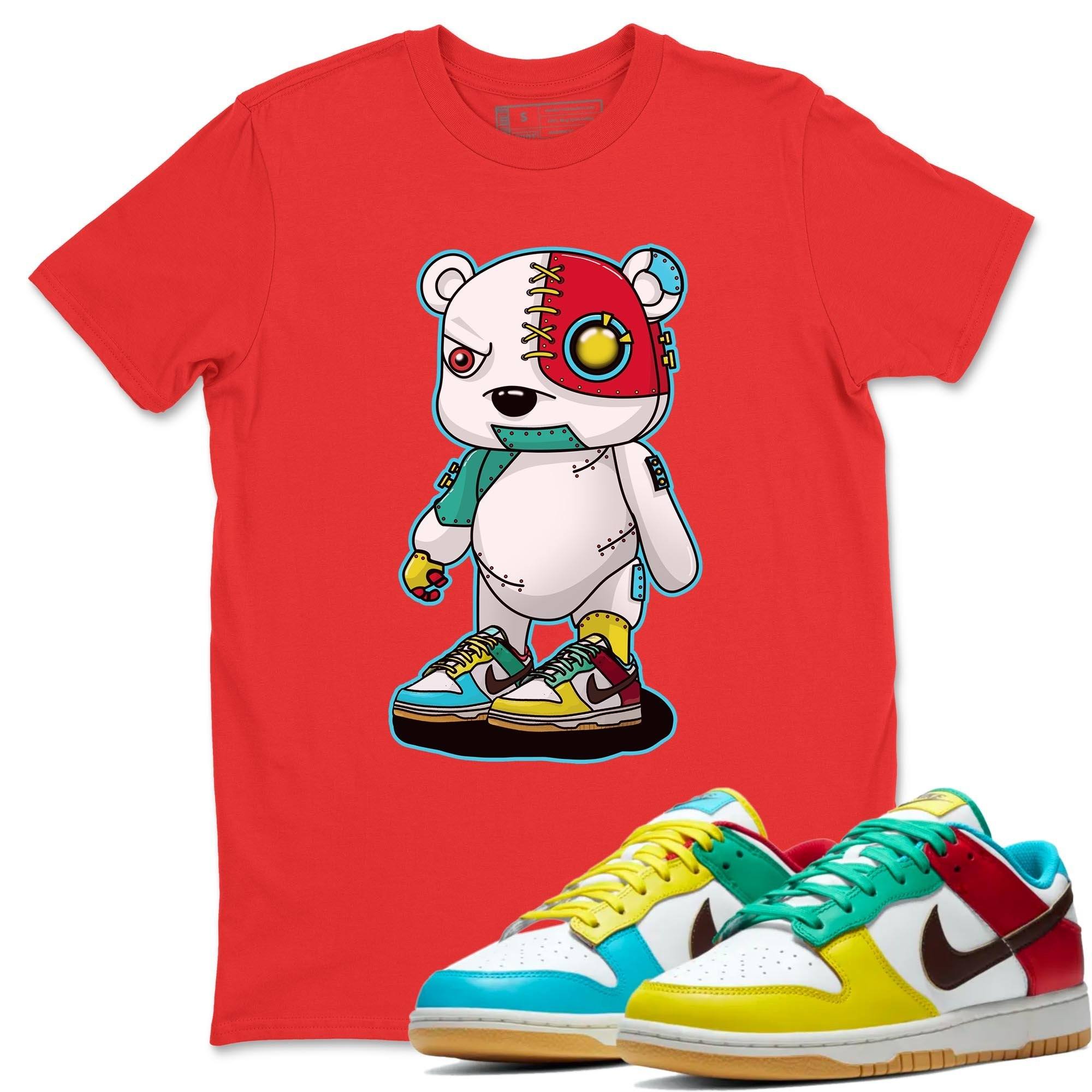 Cyborg Bear Unisex Tops - Dunk Free 99 White