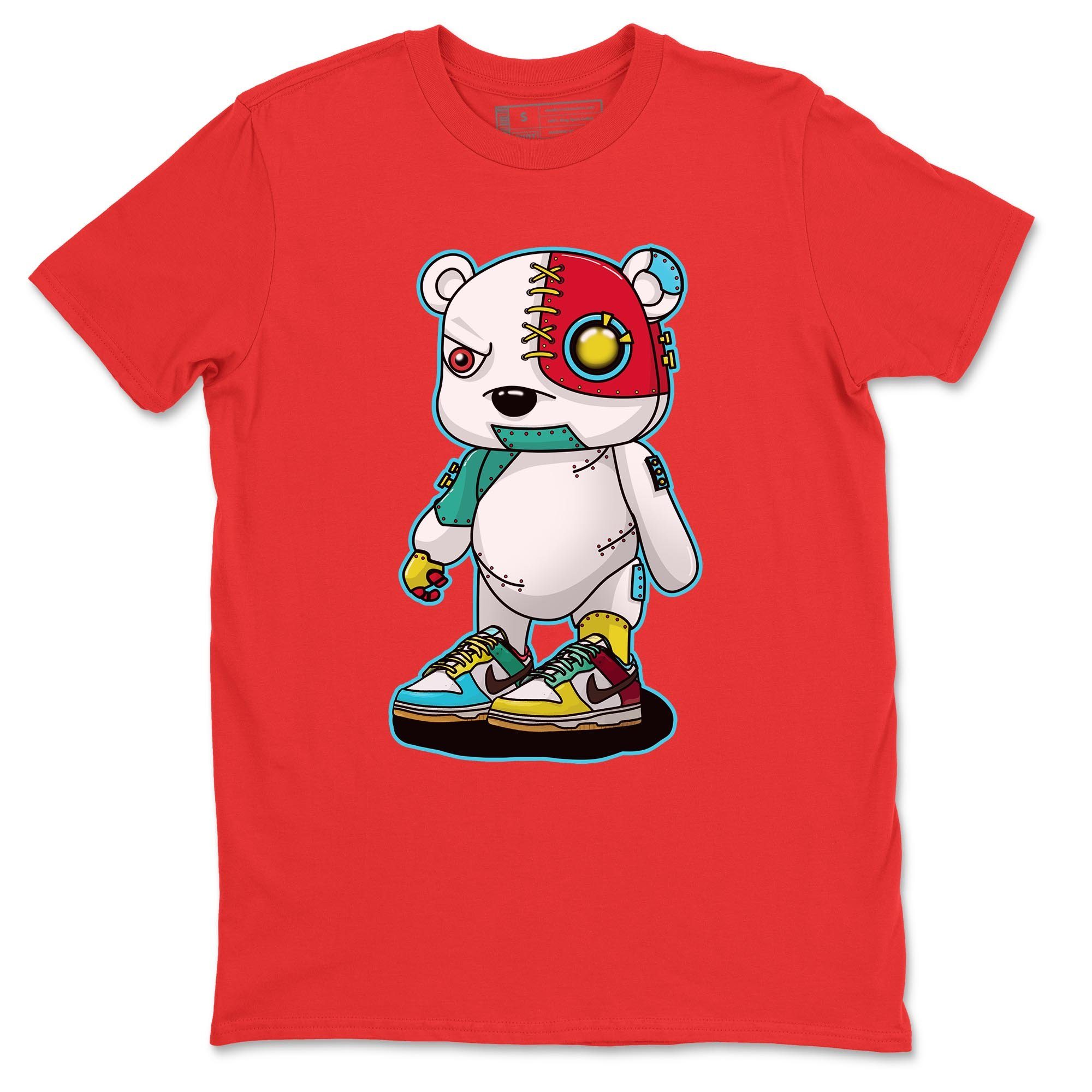 Cyborg Bear Unisex Tops - Dunk Free 99 White
