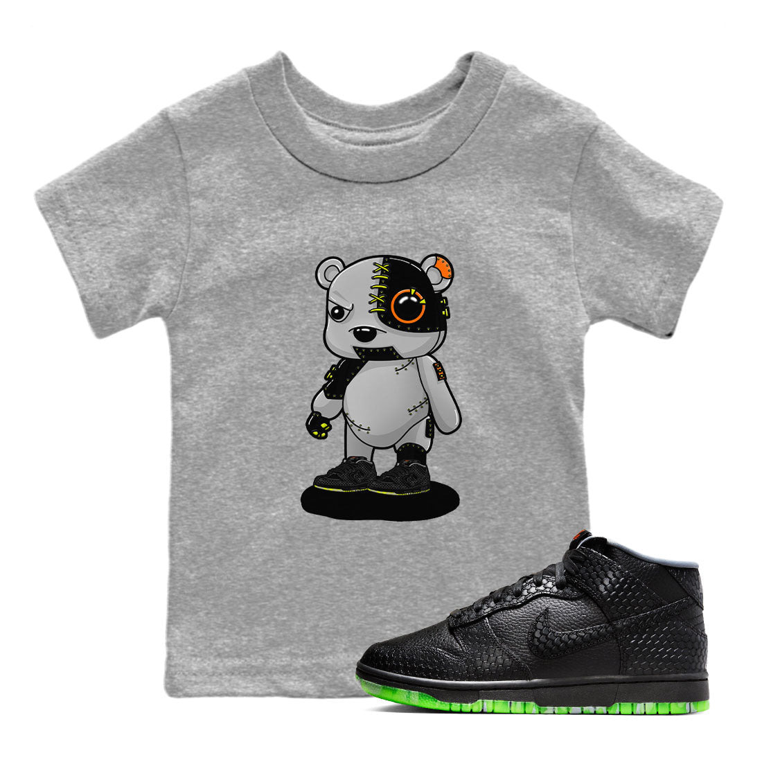 Cyborg Bear snkmatch Tee Kids - Dunk Halloween