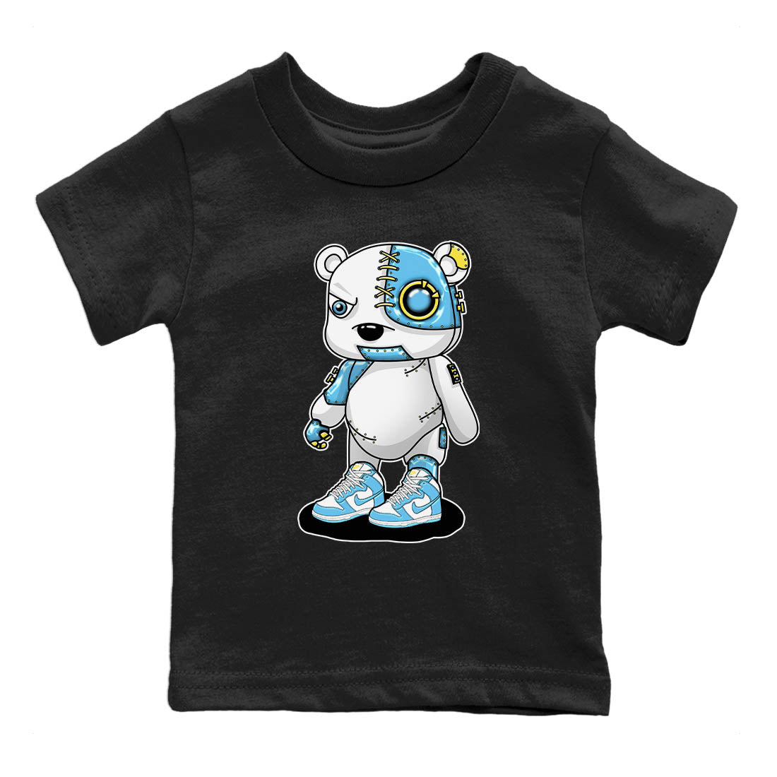 Cyborg Bear Kids Tops - Dunk Blue Chill