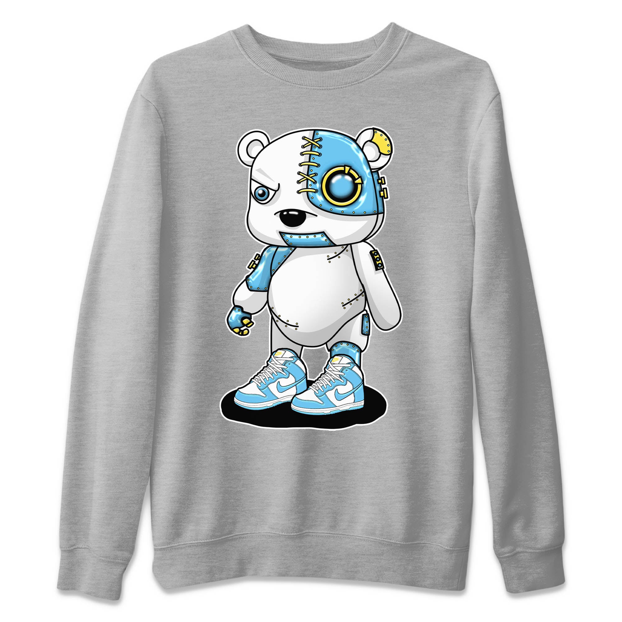 Cyborg Bear Unisex Tops - Dunk Blue Chill