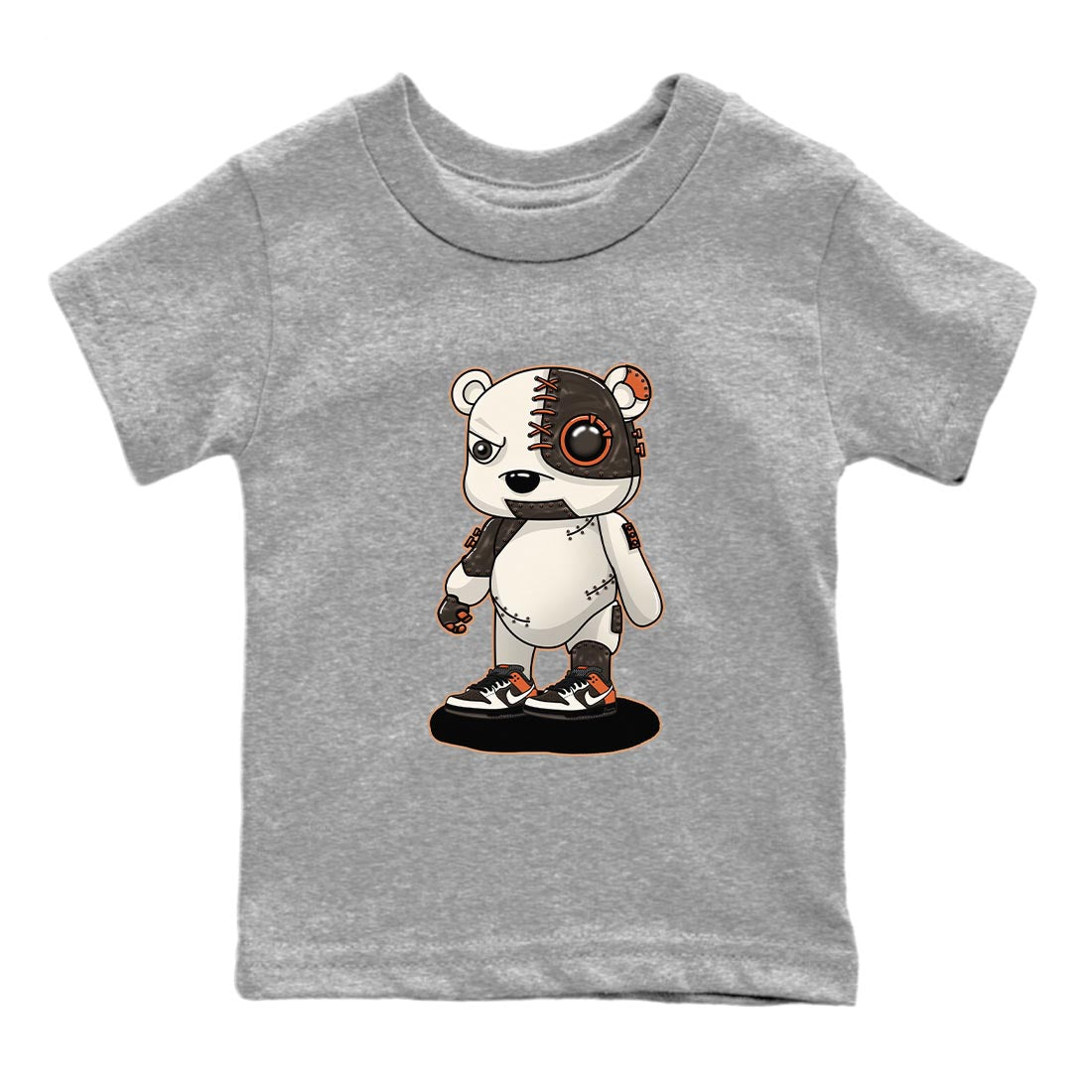 Cyborg Bear snkmatch Tee Kids - Dunk Red Panda