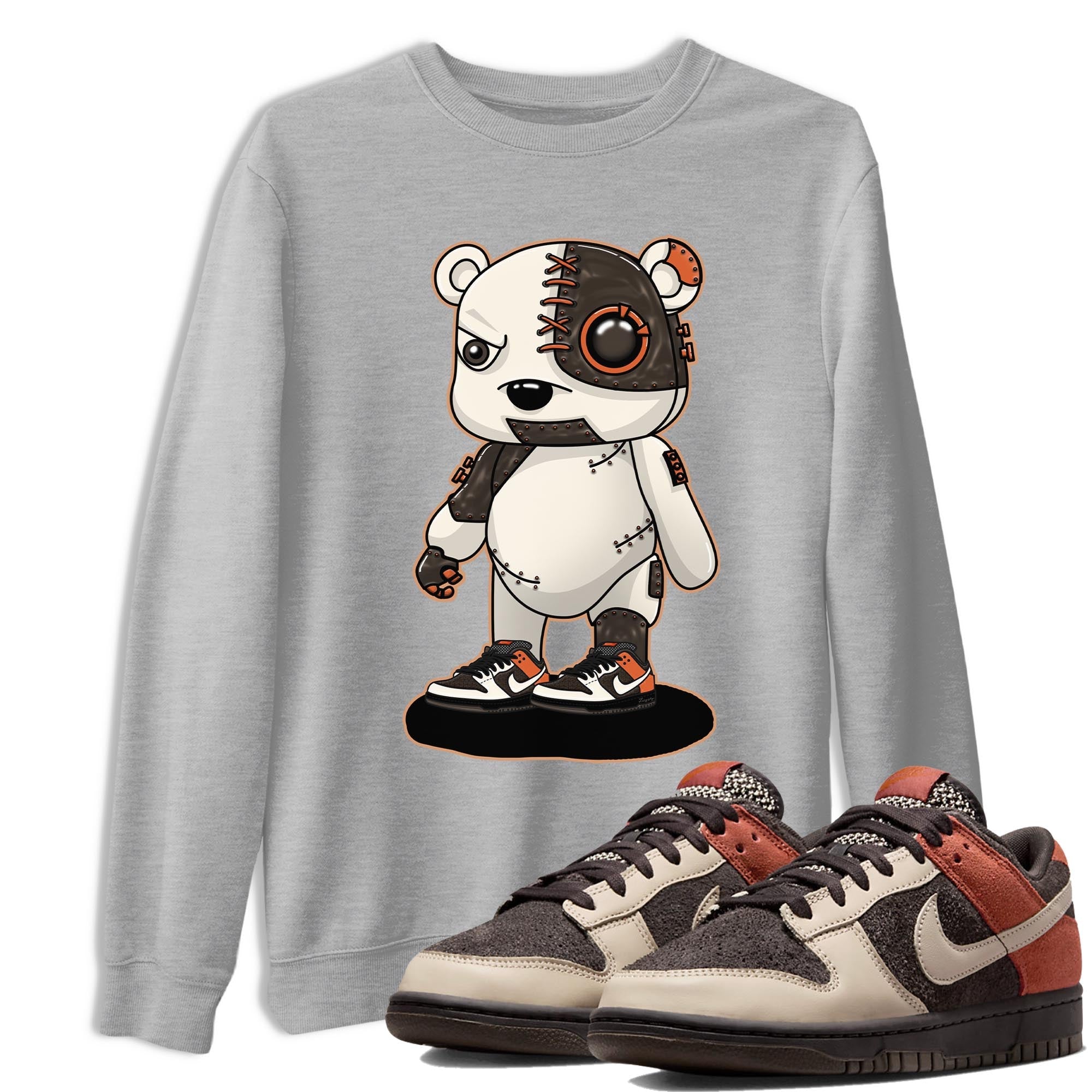 Cyborg Bear snkmatch Tee - Dunk Red Panda