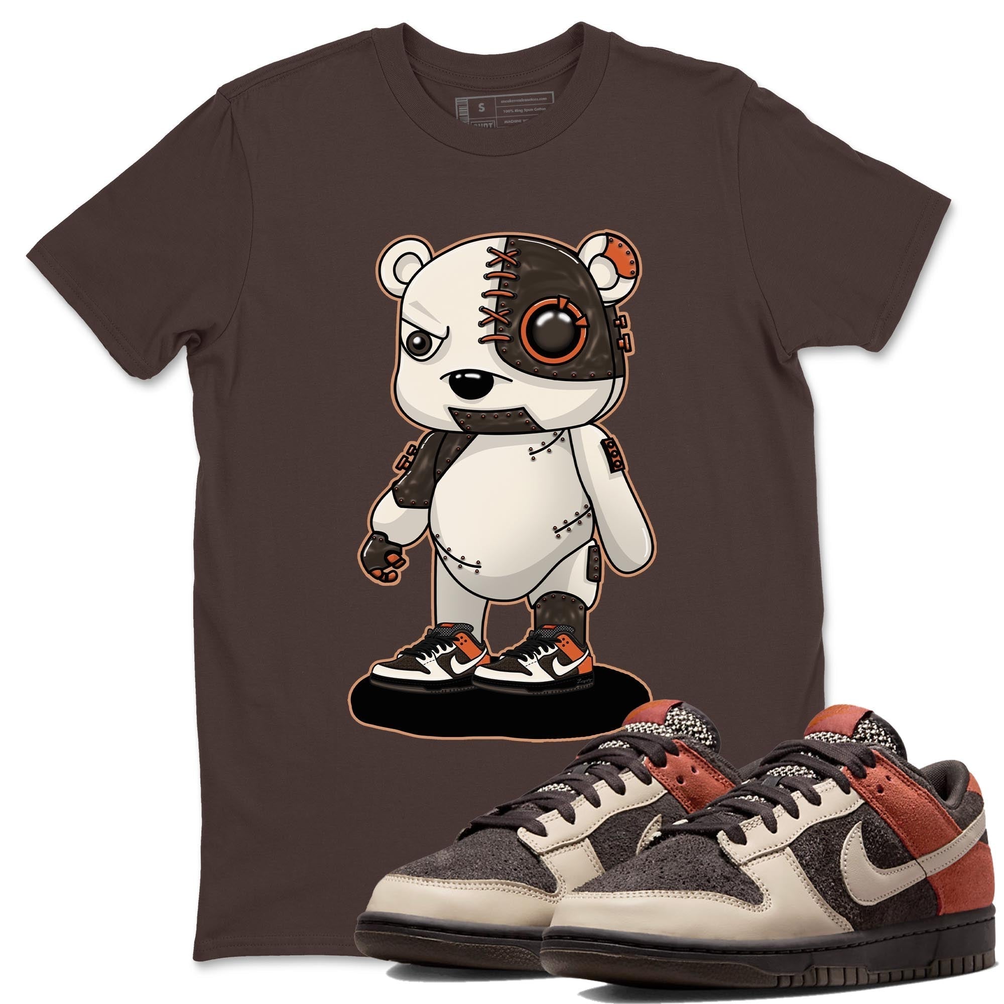 Cyborg Bear snkmatch Tee - Dunk Red Panda